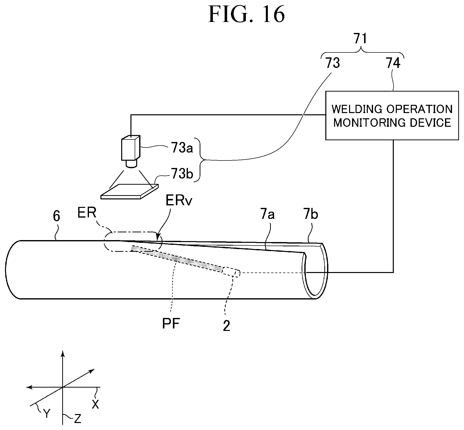 Patent US11780026 Figure 16 – Welding operation monitoring system and welding operation monitoring method