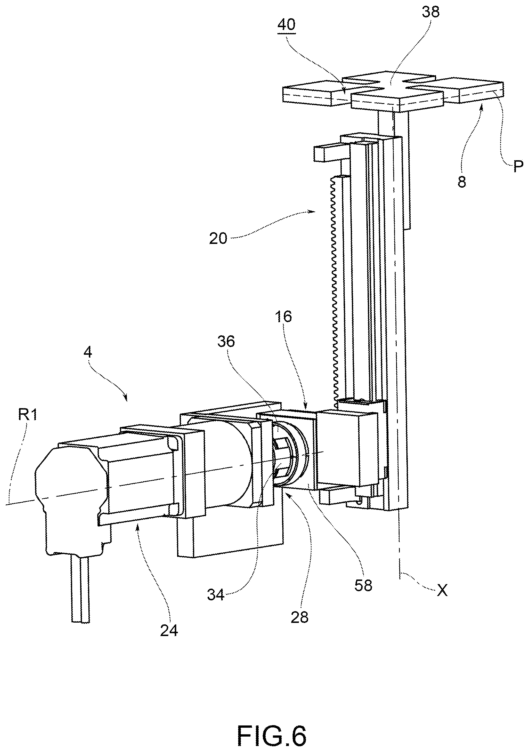 Patent US11780037 Figure 6 – Gripping machine for articles