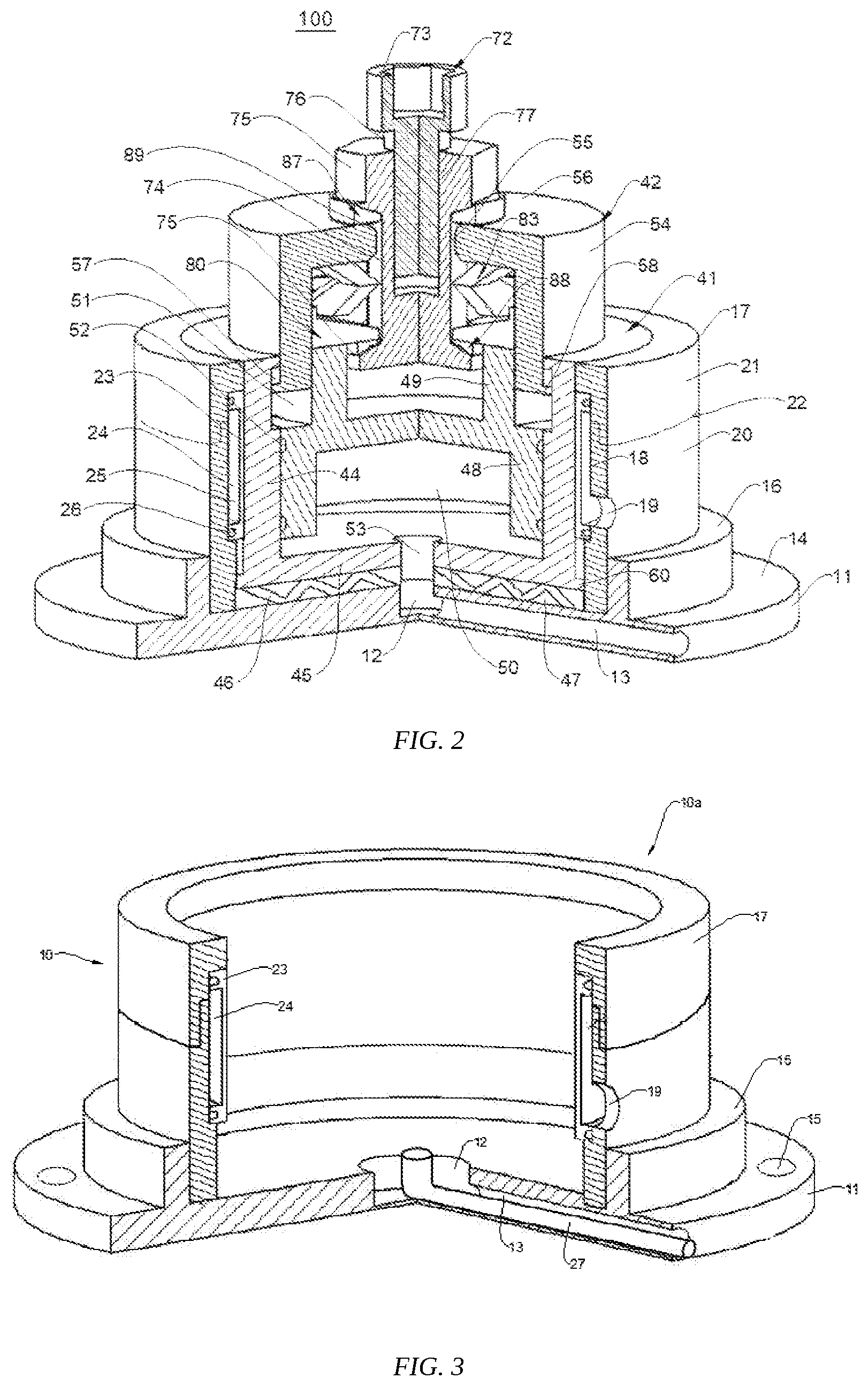 Patent US11780038 Figure 2 – Clamping device and machining method