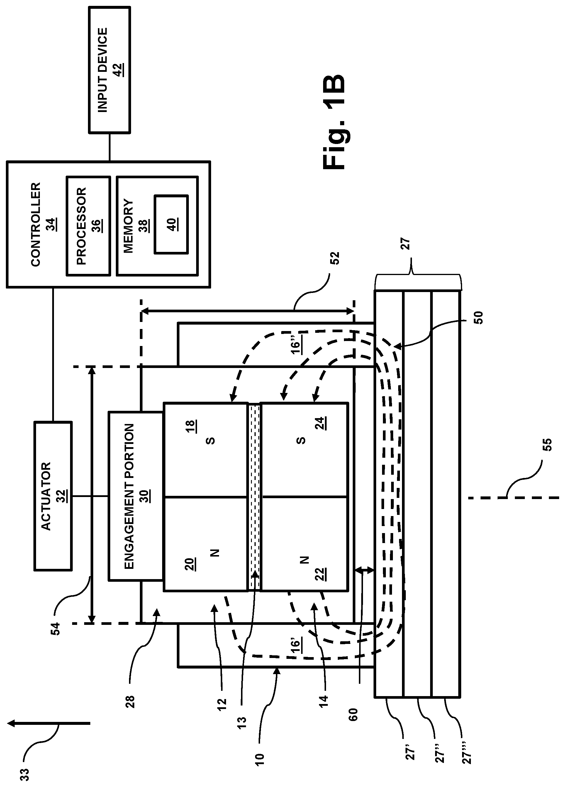 Patent US11780039 Figure 2 – Magnetic lifting device having pole shoes with spaced apart projections