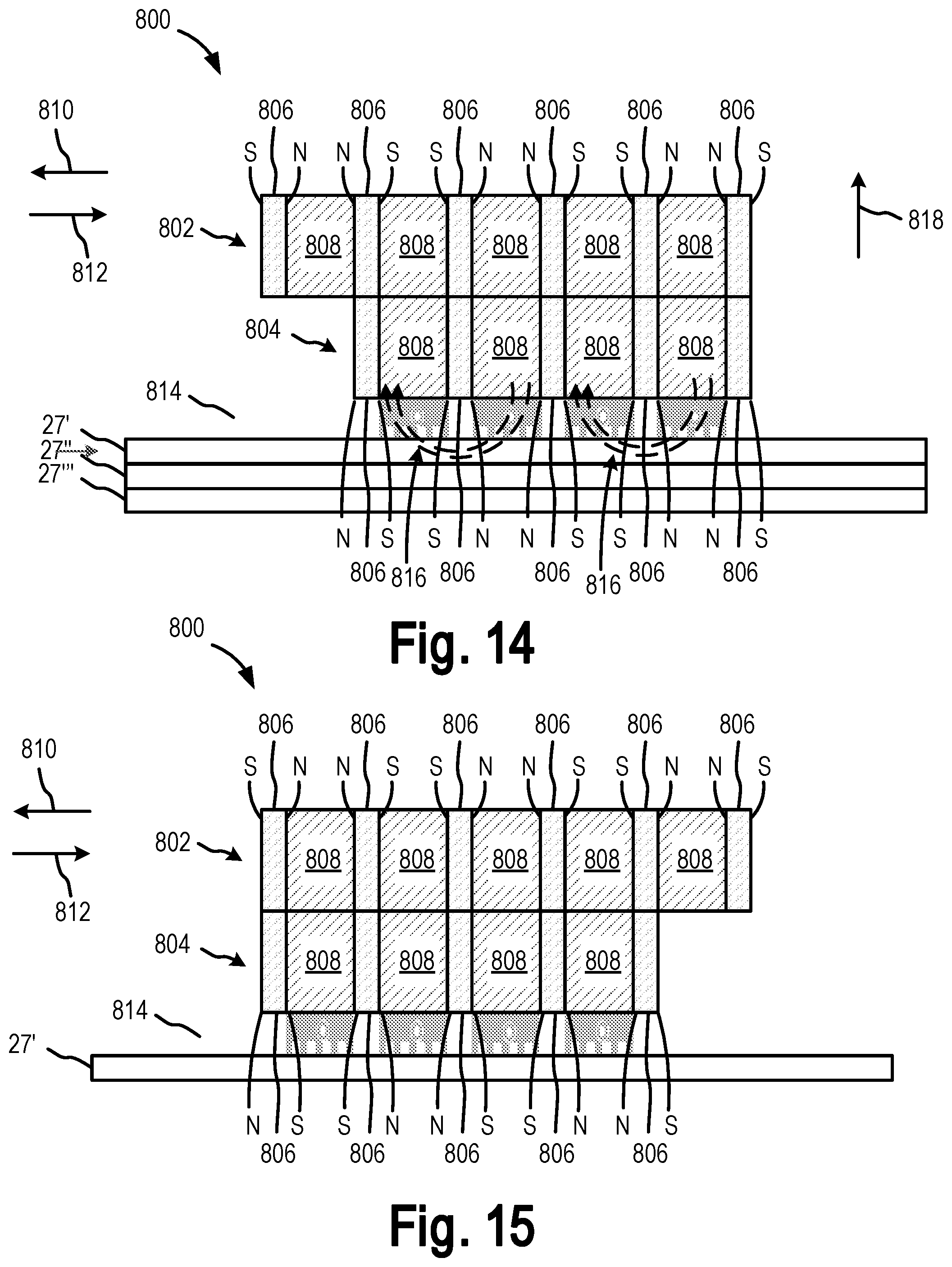 Patent US11780039 Figure 18 – Magnetic lifting device having pole shoes with spaced apart projections