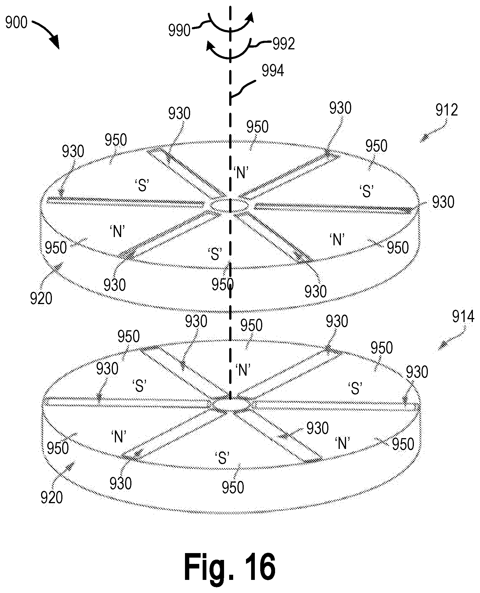 Patent US11780039 Figure 19 – Magnetic lifting device having pole shoes with spaced apart projections