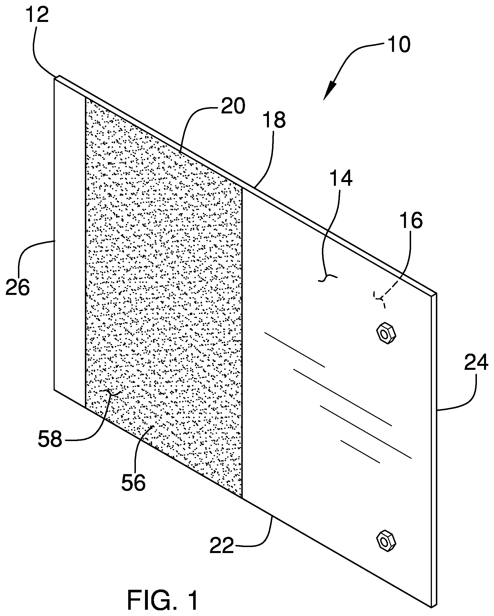 Patent US11780044 Figure 1 – Conveyor belt sanding assembly