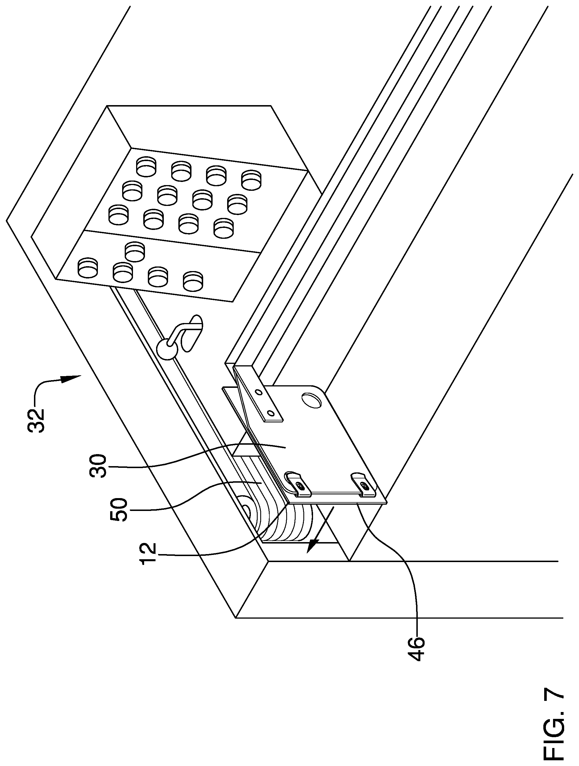 Patent US11780044 Figure 5 – Conveyor belt sanding assembly