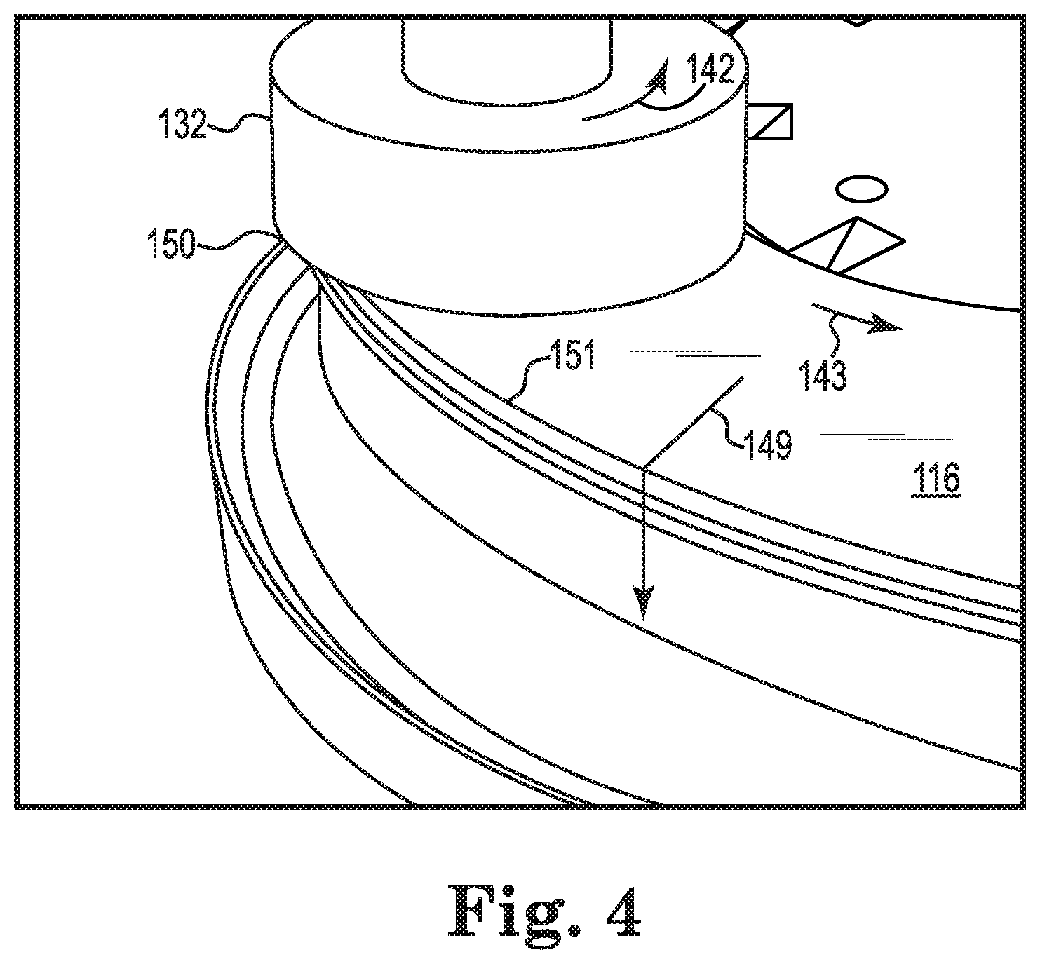 Patent US11780048 Figure 3 – Barrier device used in the manufacture of a lapping plate, and related apparatuses and methods of making