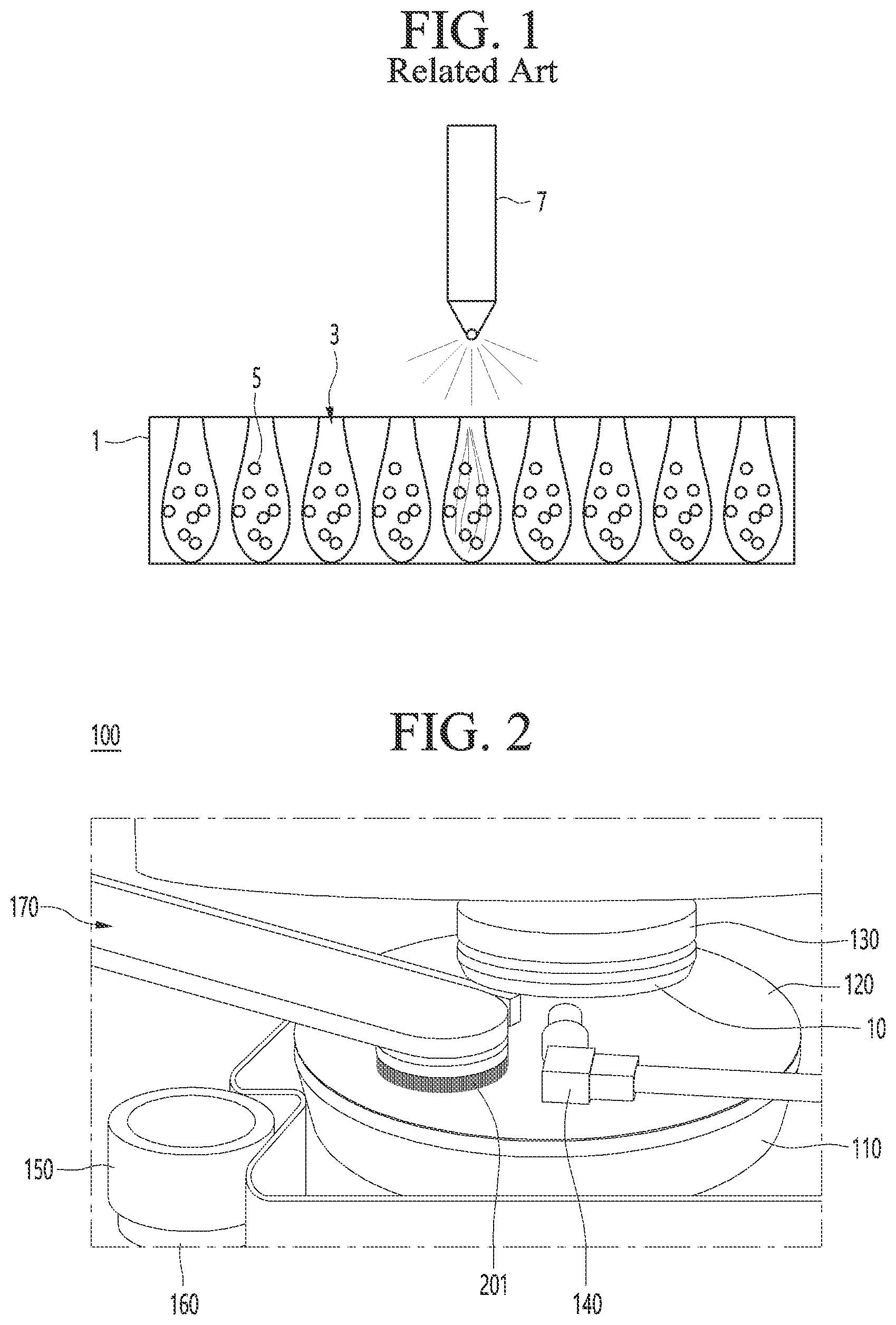 Patent US11780050 Figure 1 – Apparatus of cleaning a polishing pad and polishing device