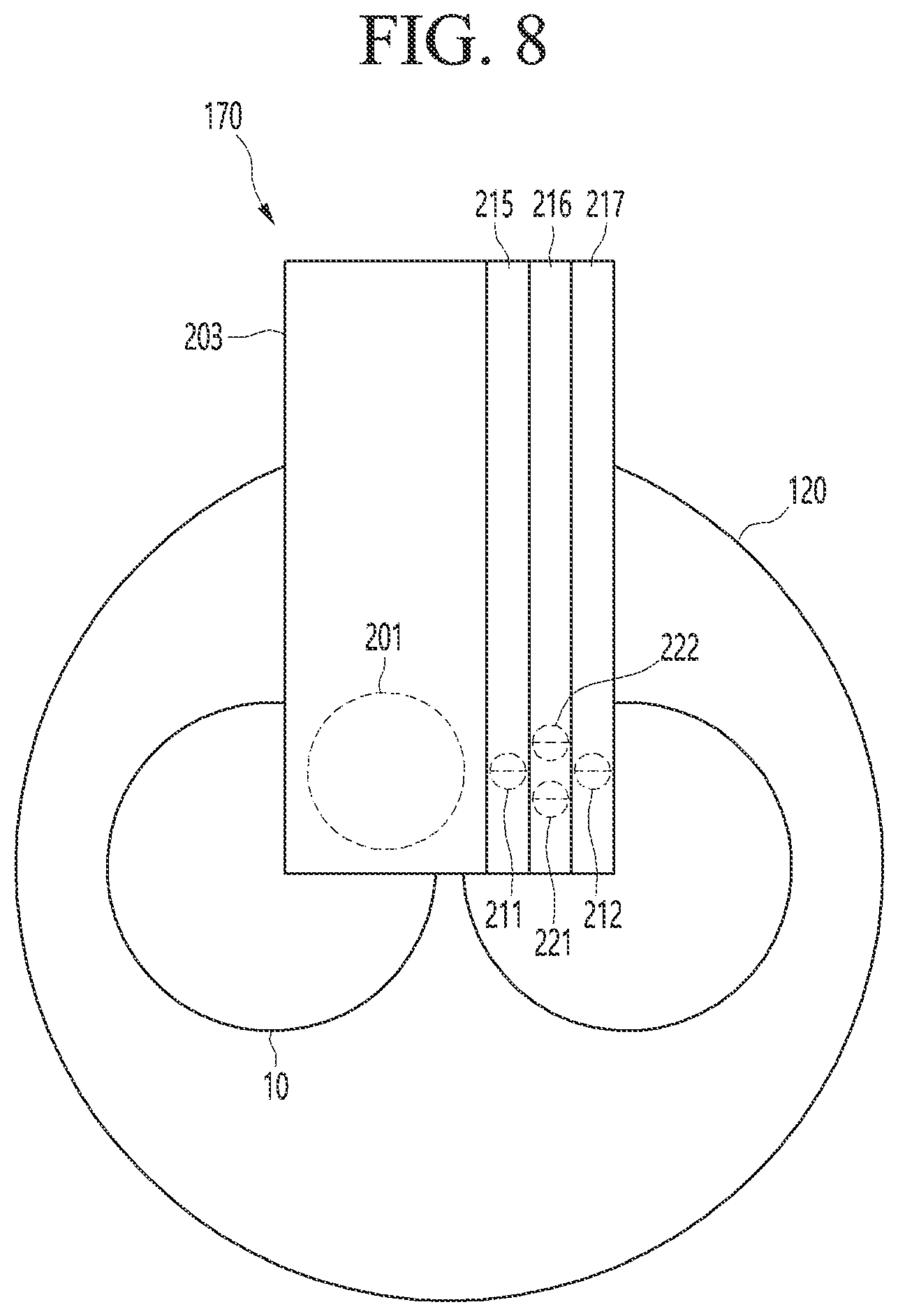 Patent US11780050 Figure 6 – Apparatus of cleaning a polishing pad and polishing device