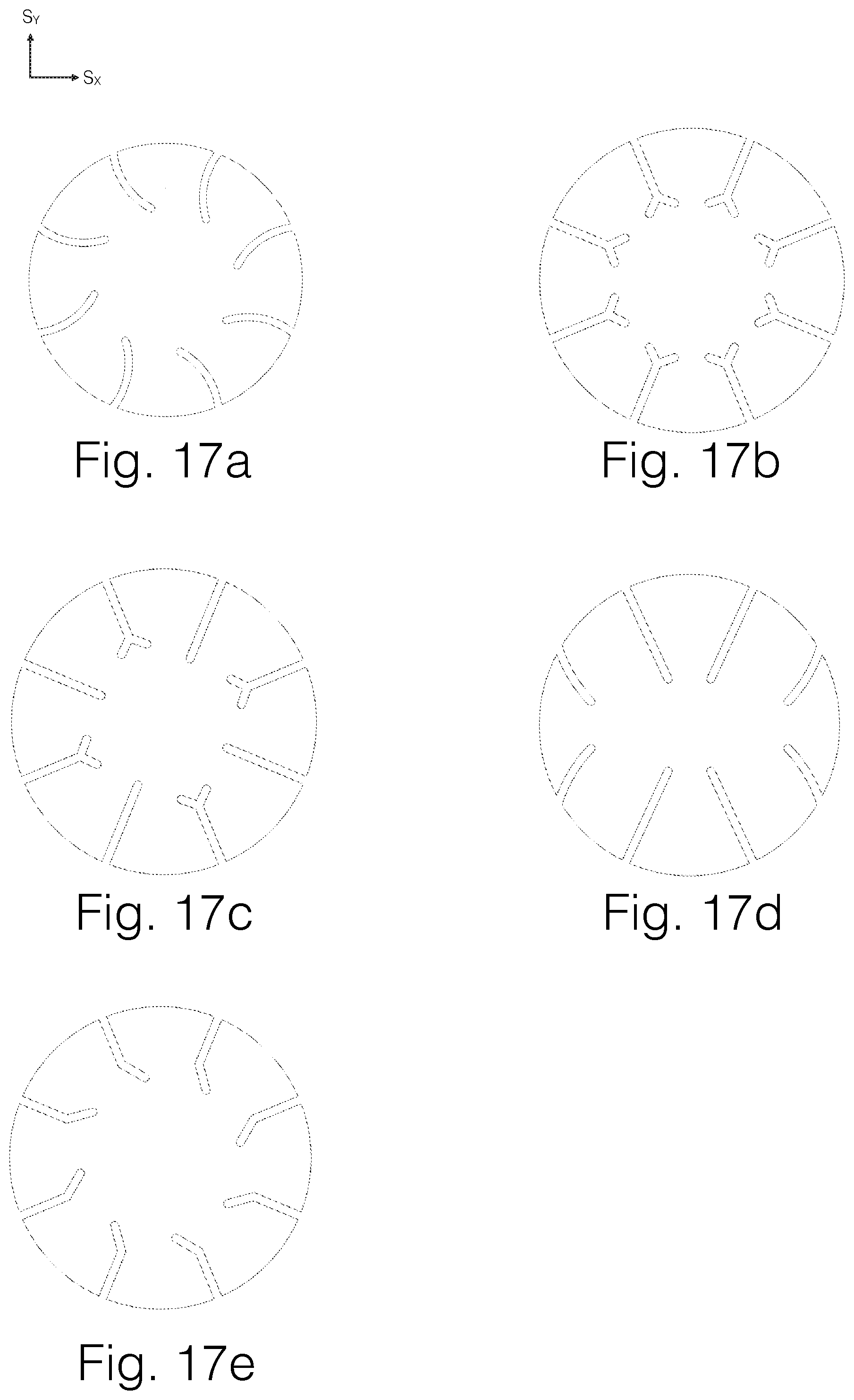 Patent US11780056 Figure 19 – Conduit arrangements in intermediate pad, backing pad, and abrading article for extracting abrading debris