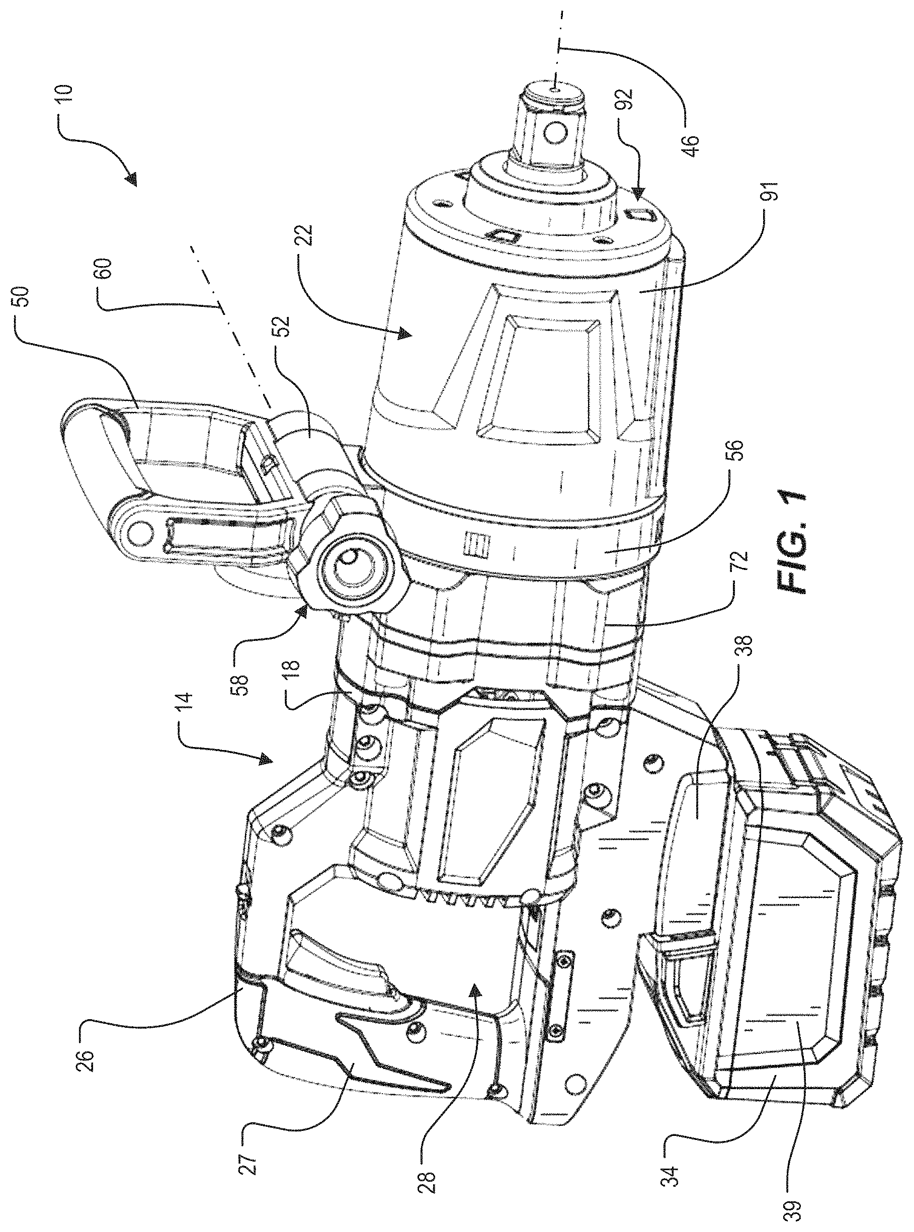 Patent US11780061 Figure 1 – Impact tool