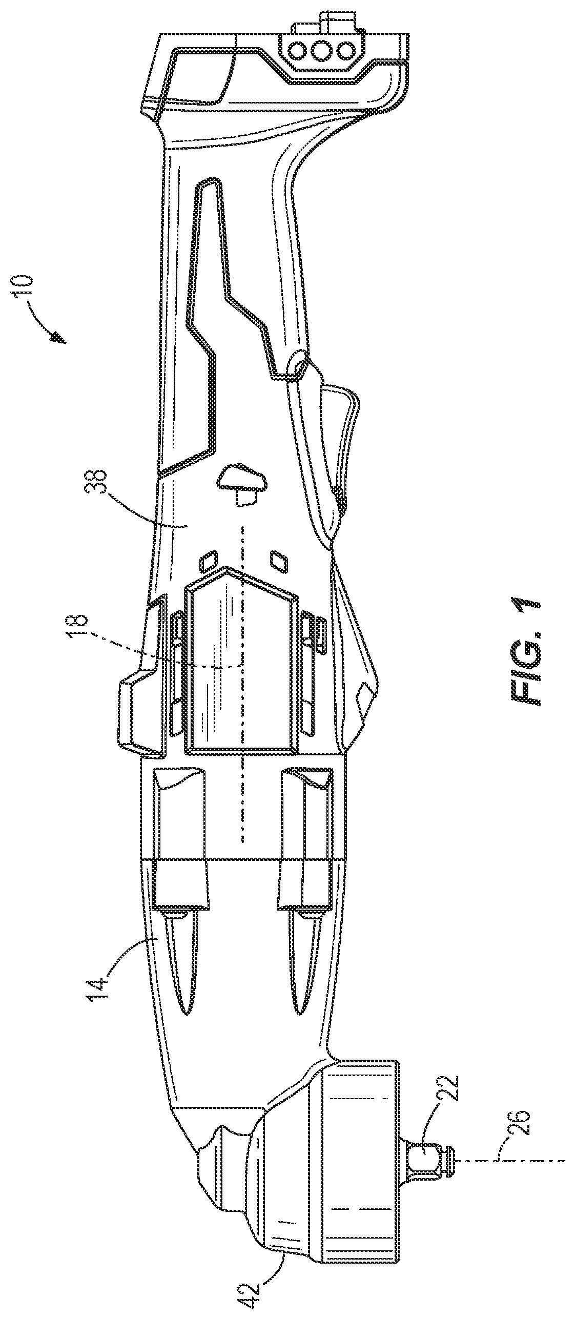 Patent US11780062 Figure 1 – Impact tool