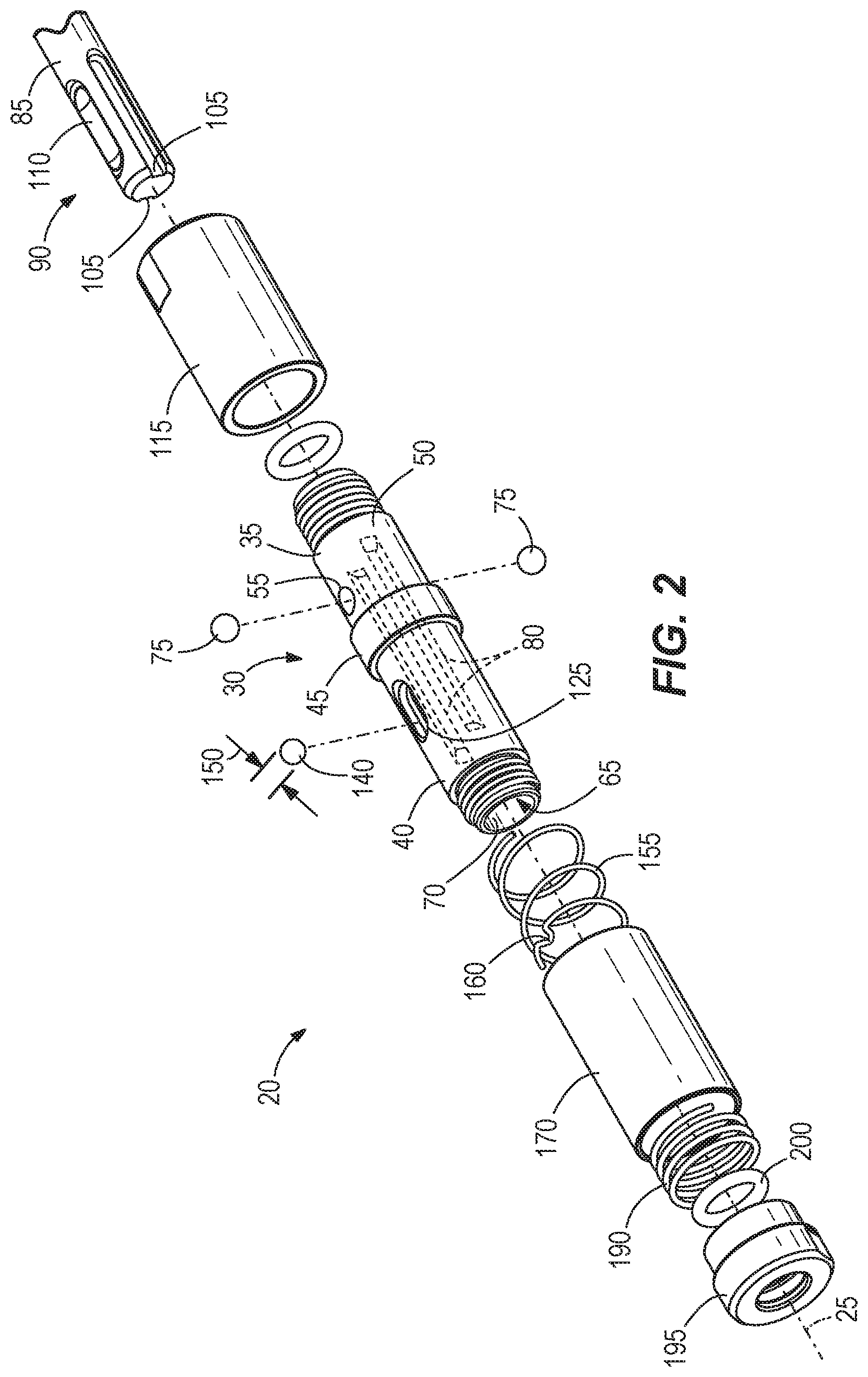 Patent US11780063 Figure 2 – Power tool to tool bit extension adapter