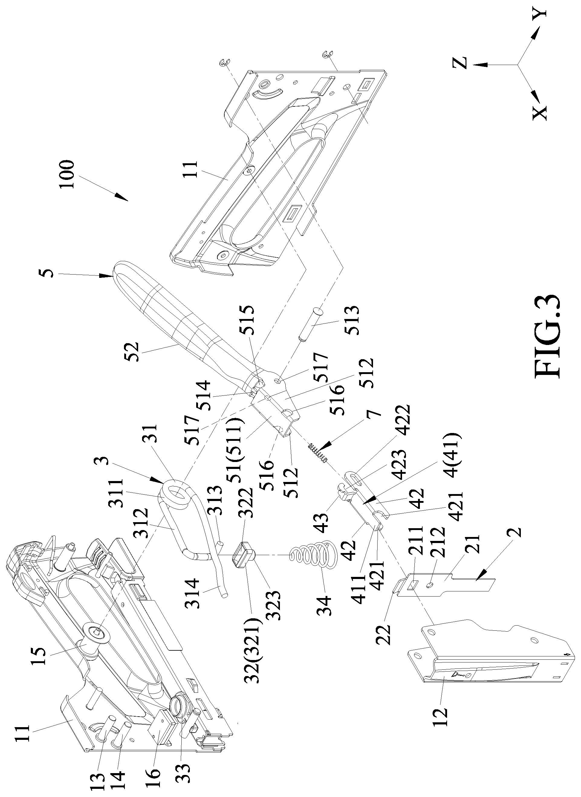 Patent US11780068 Figure 3 – Fastener driving tool