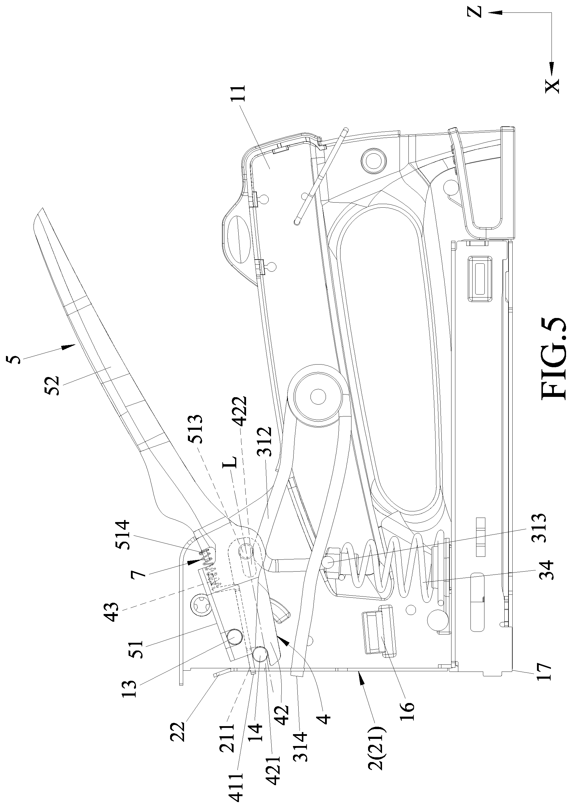 Patent US11780068 Figure 5 – Fastener driving tool