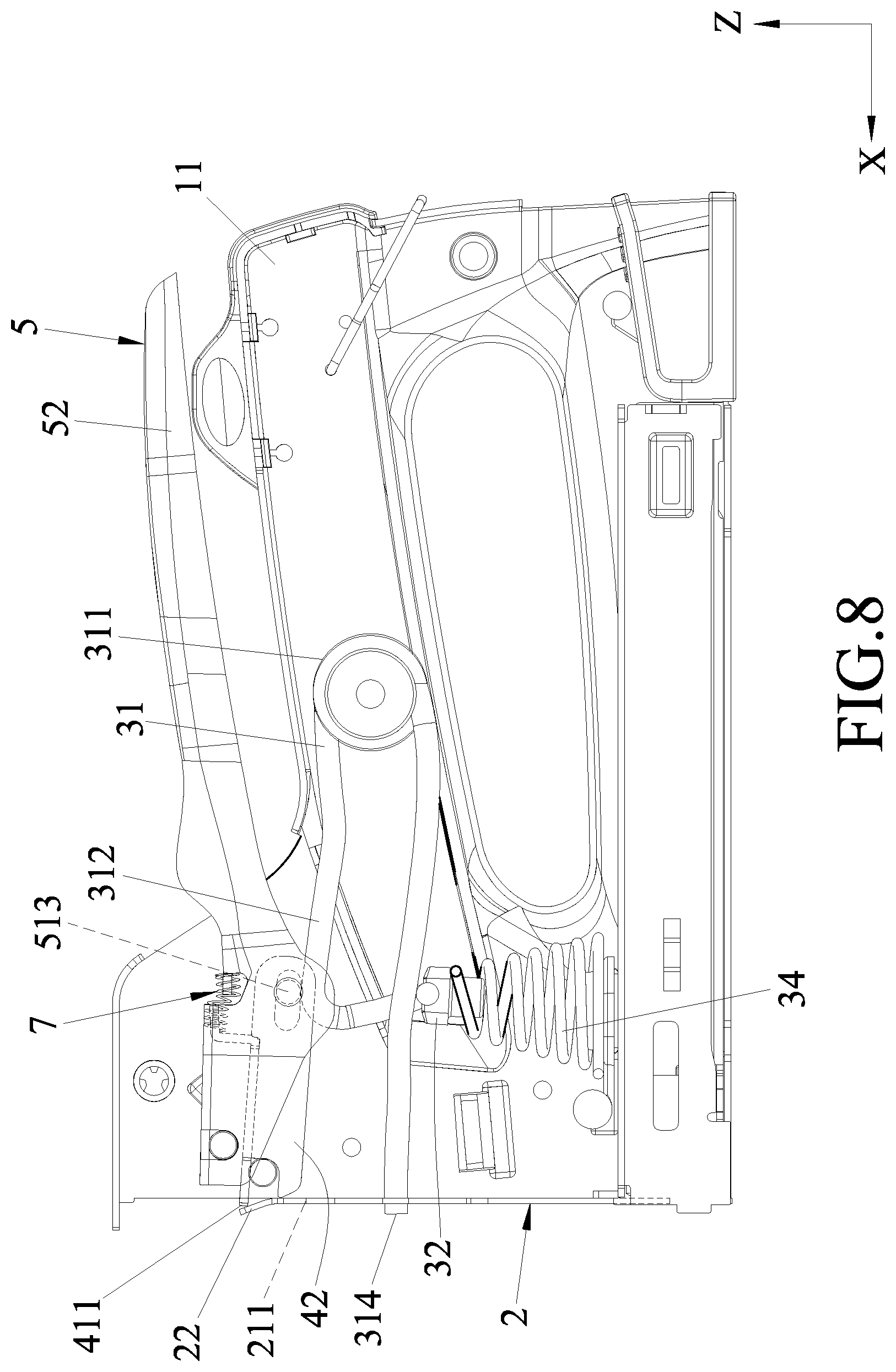 Patent US11780068 Figure 8 – Fastener driving tool
