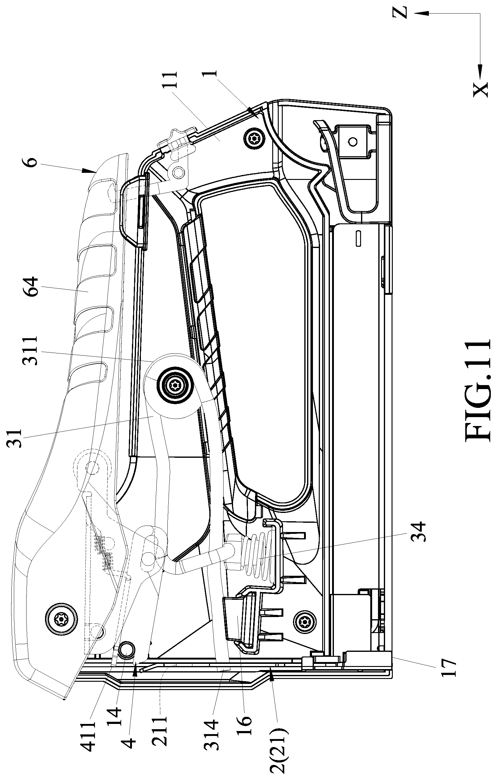 Patent US11780068 Figure 11 – Fastener driving tool