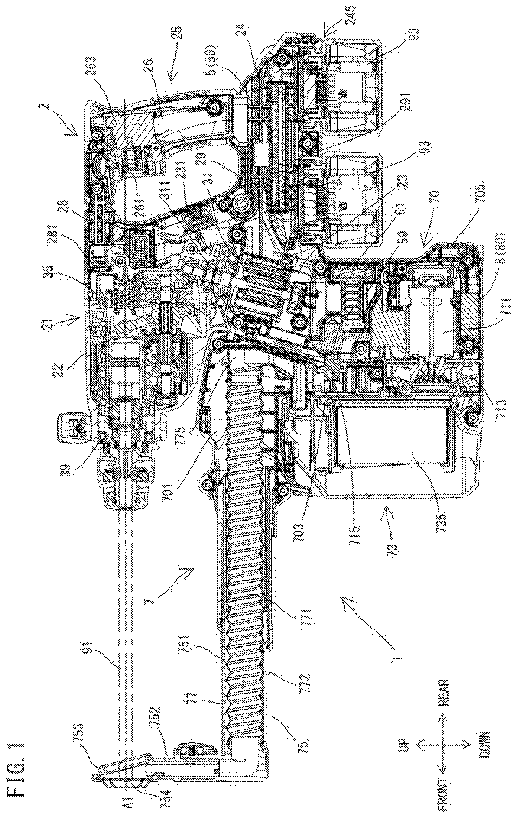 Patent US11780069 Figure 1 – Dust collecting system