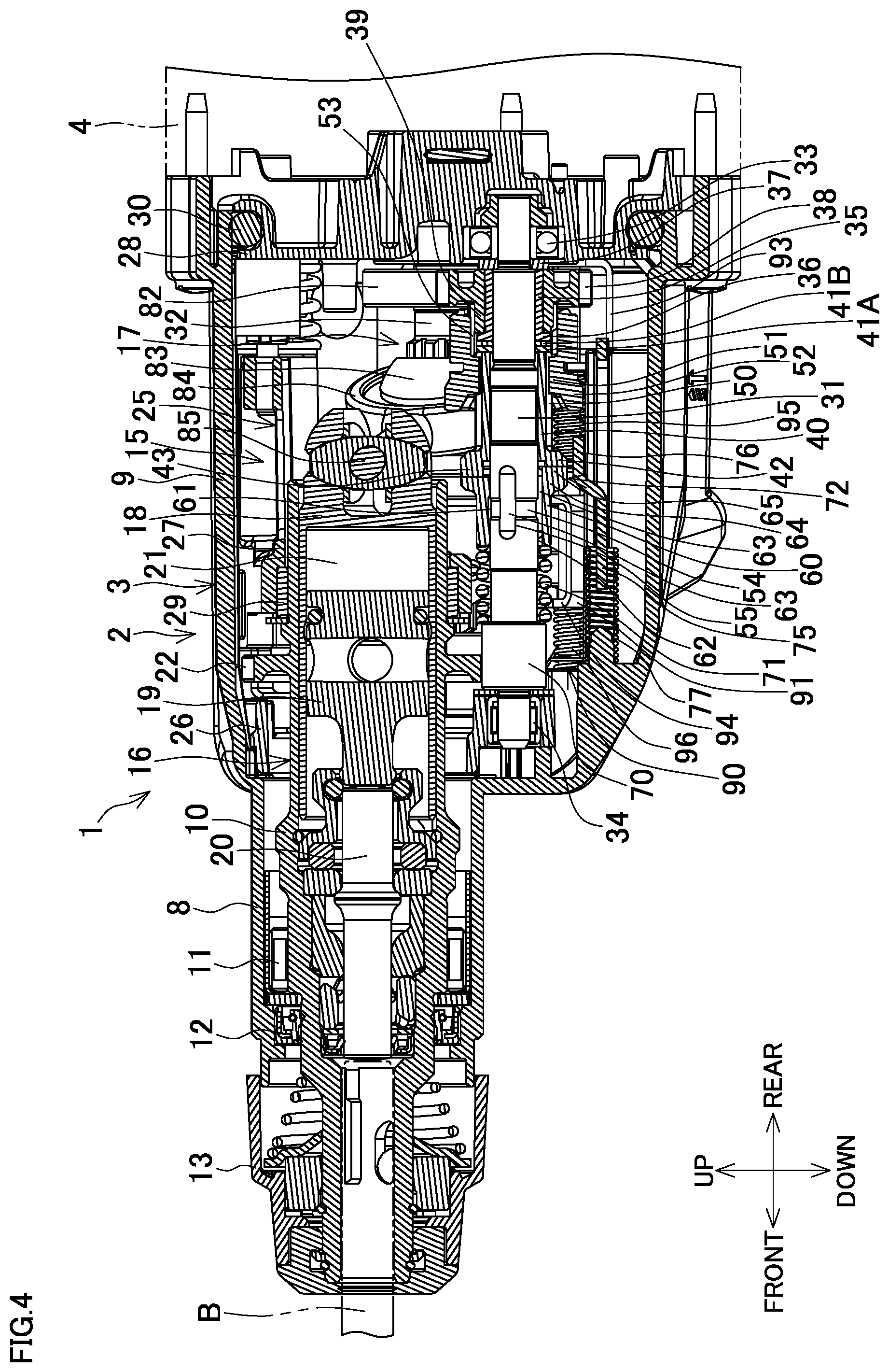 Patent US11780070 Figure 4 – Electric power tool