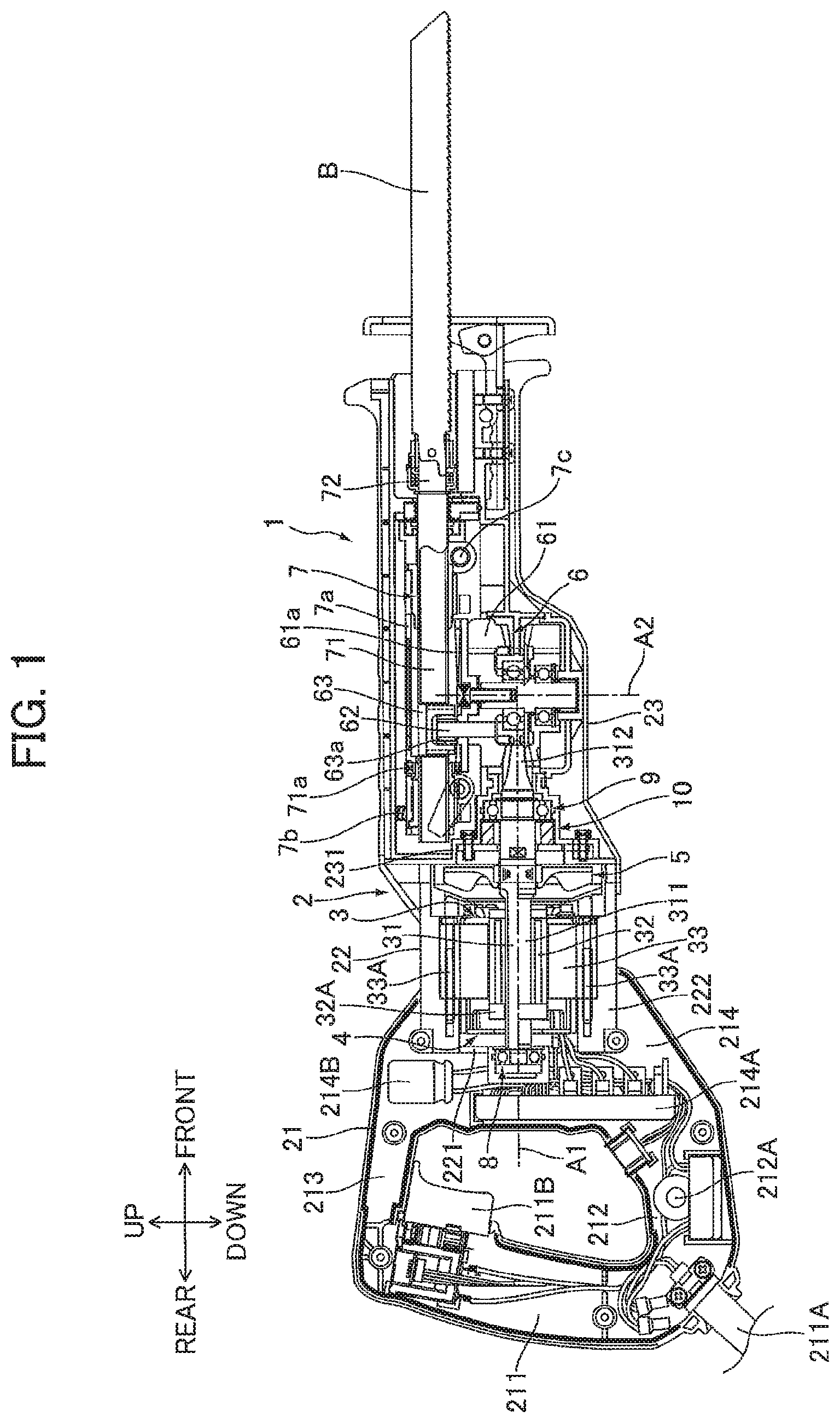 Patent US11780071 Figure 1 – Power tool