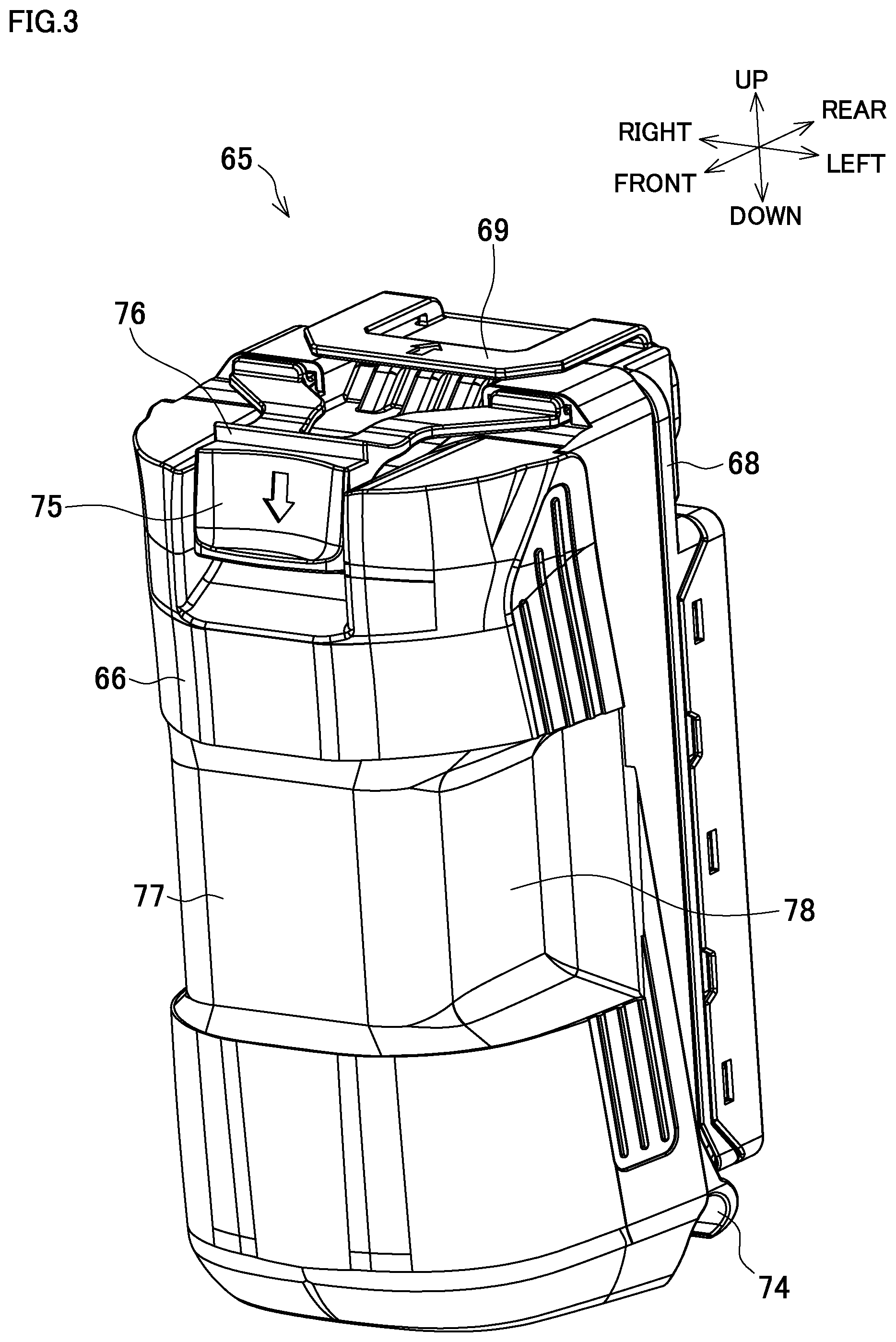 Patent US11780072 Figure 3 – Dust collector for electric power tool and electric power tool