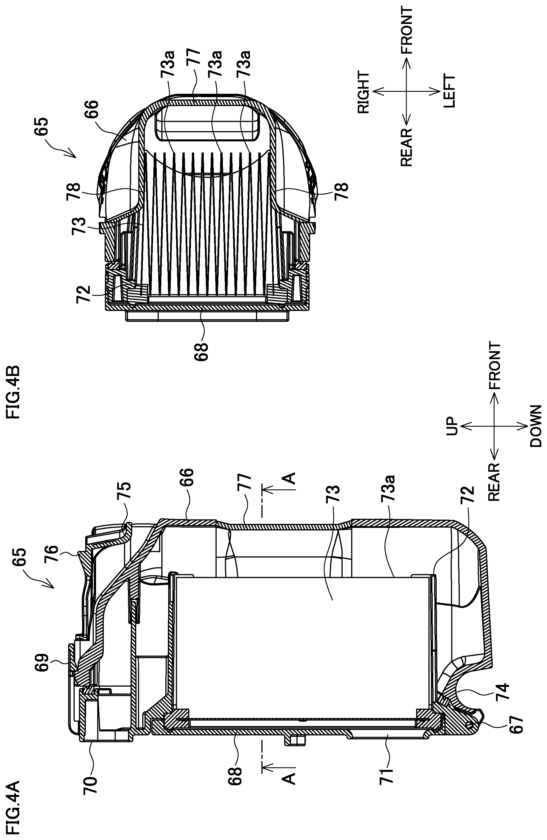 Patent US11780072 Figure 4 – Dust collector for electric power tool and electric power tool
