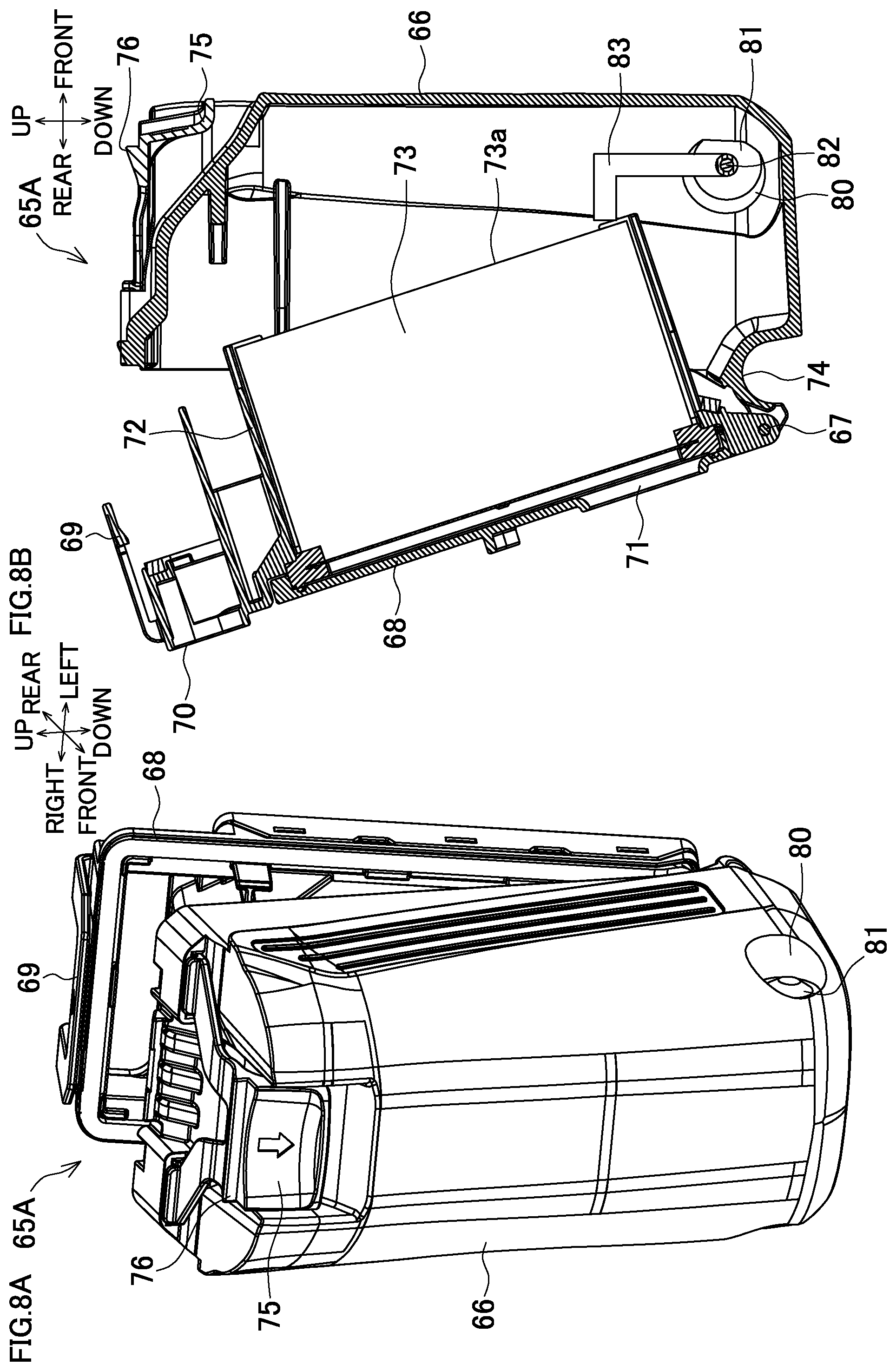 Patent US11780072 Figure 8 – Dust collector for electric power tool and electric power tool