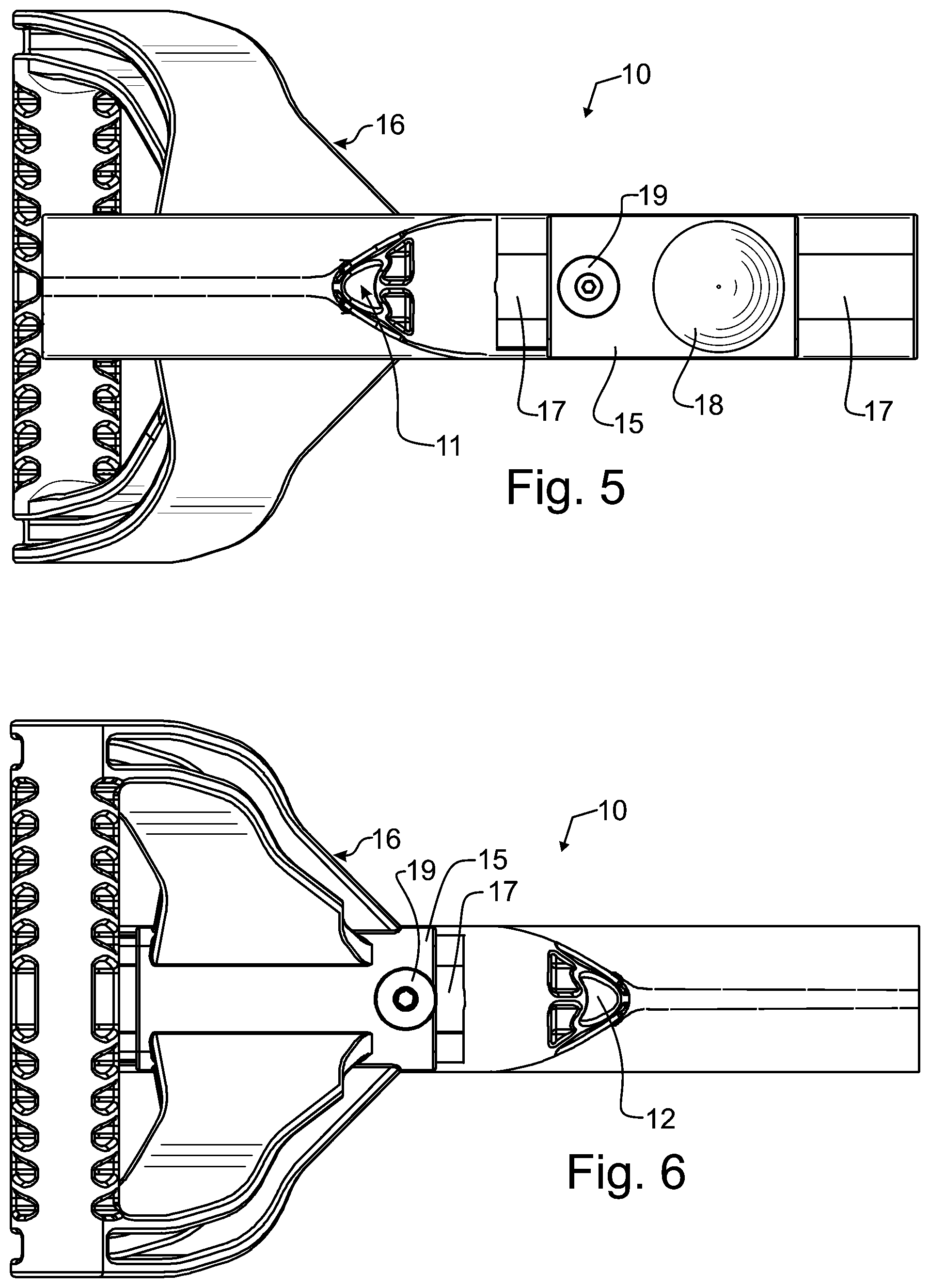 Patent US11780073 Figure 3 – Handle with offset connector
