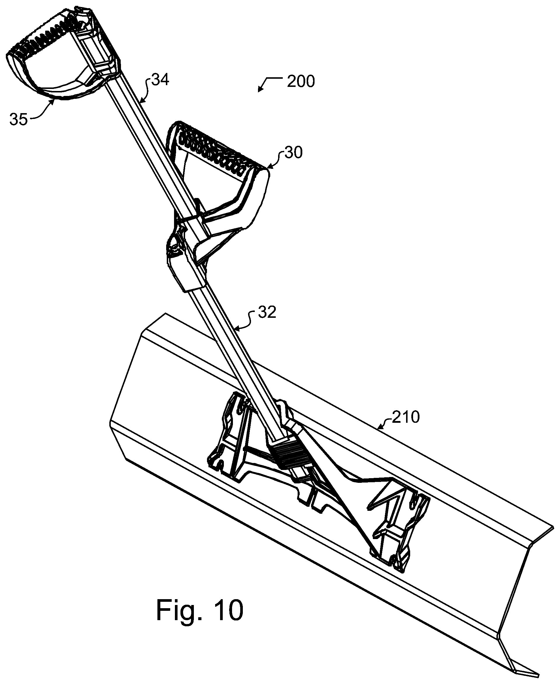 Patent US11780073 Figure 6 – Handle with offset connector