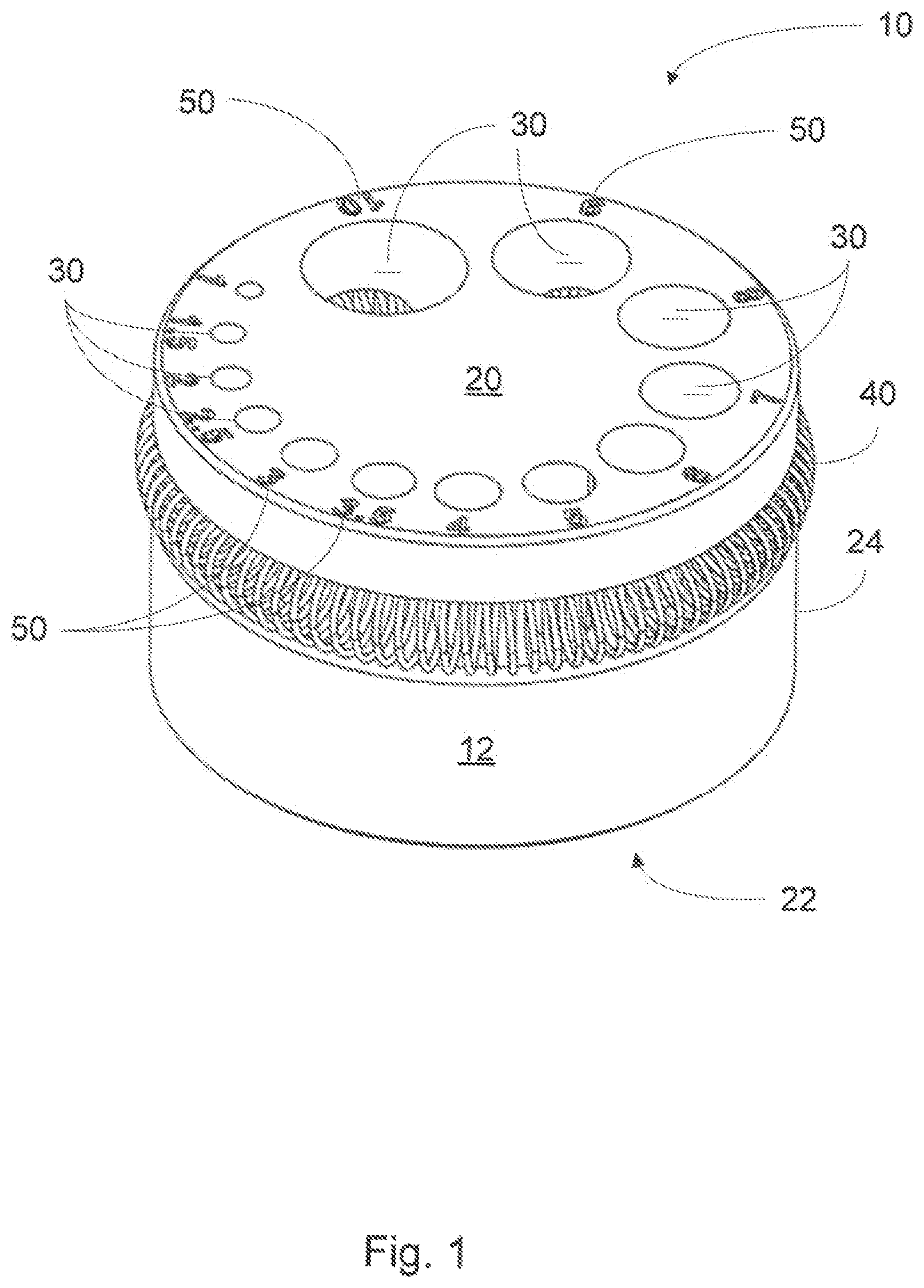 Patent US11780074 Figure 1 – Hex key tool holder