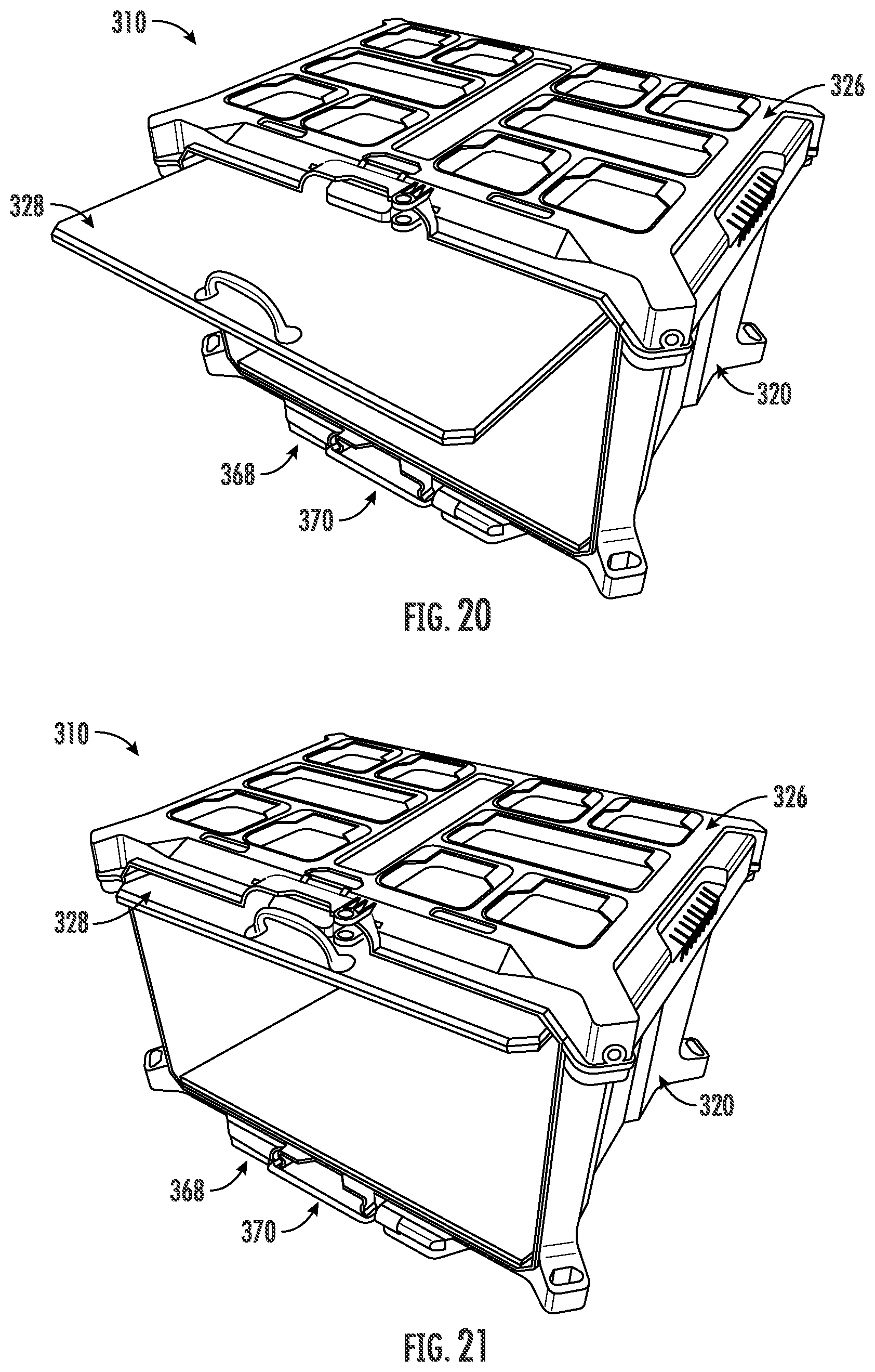 Patent US11780075 Figure 12 – Securing compartments for modular storage