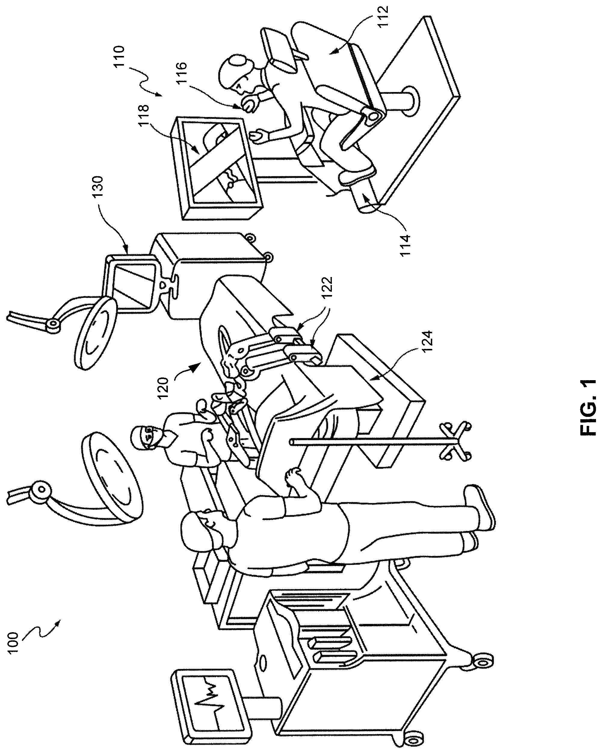 Patent US11780092 Figure 1 – Robotic surgical system and method for handling real-time and non-real-time traffic