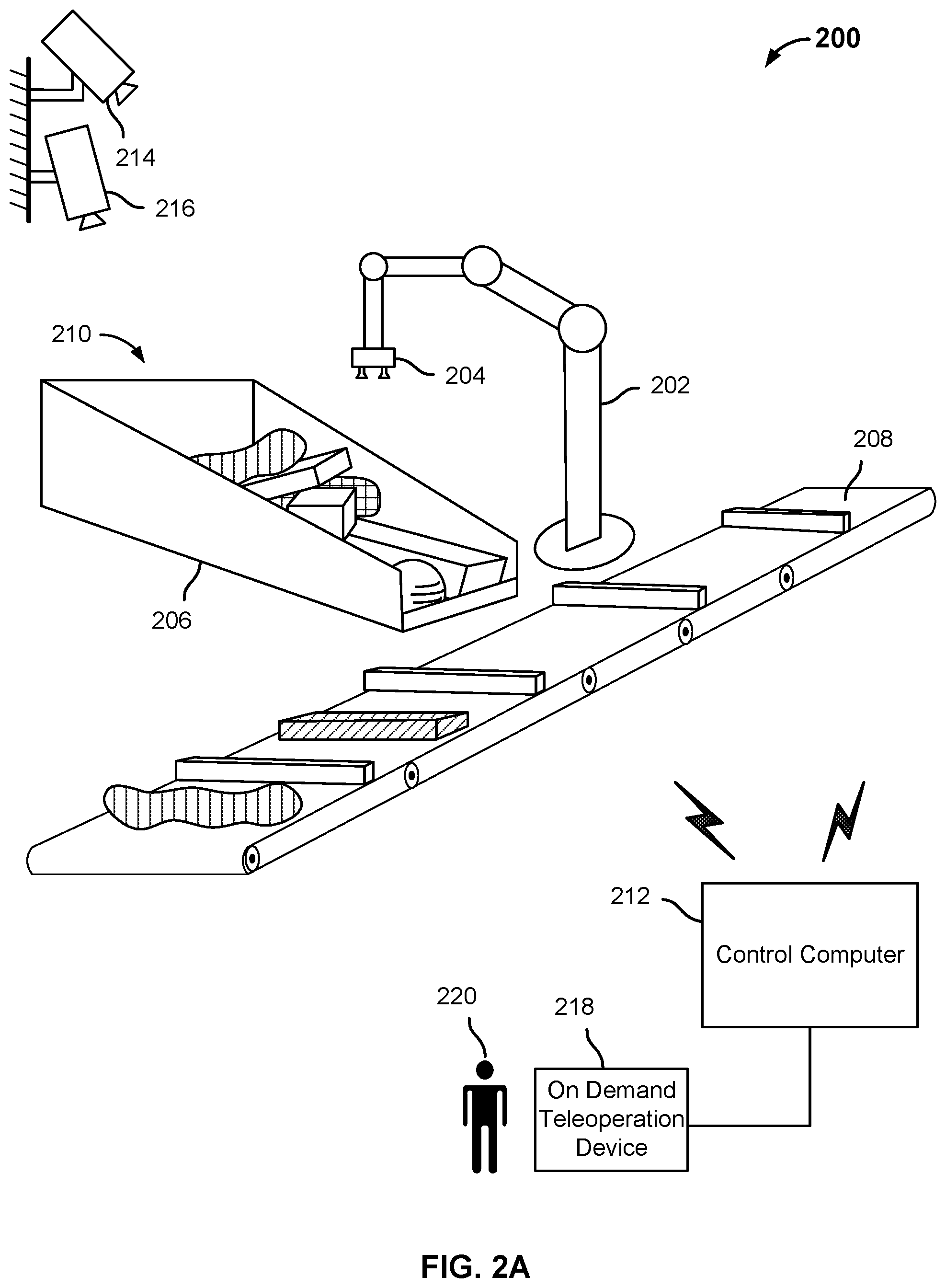 Patent US11780096 Figure 2 – Coordinating multiple robots to meet workflow and avoid conflict