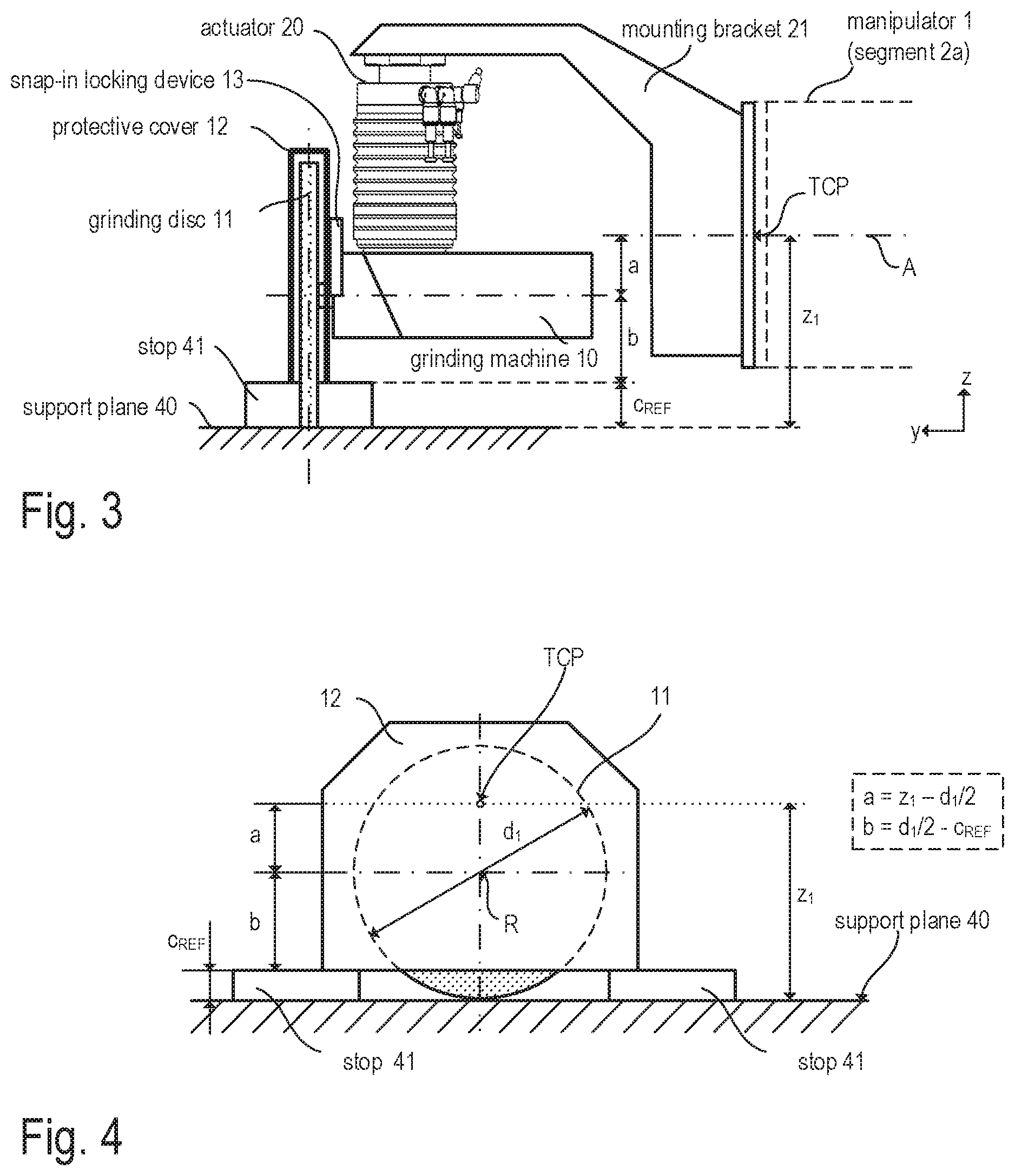 Patent US11780099 Figure 2 – Robot-aided grinding apparatus