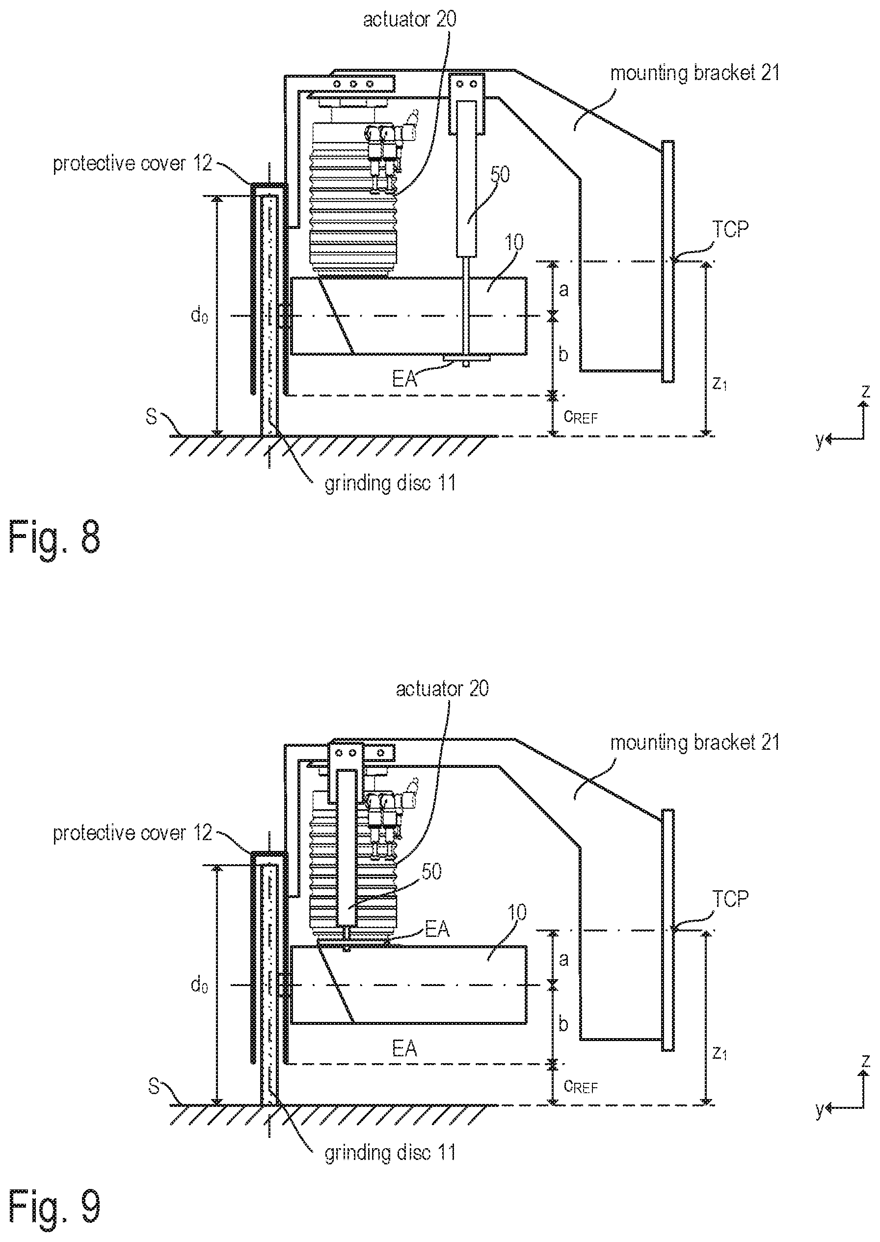 Patent US11780099 Figure 6 – Robot-aided grinding apparatus