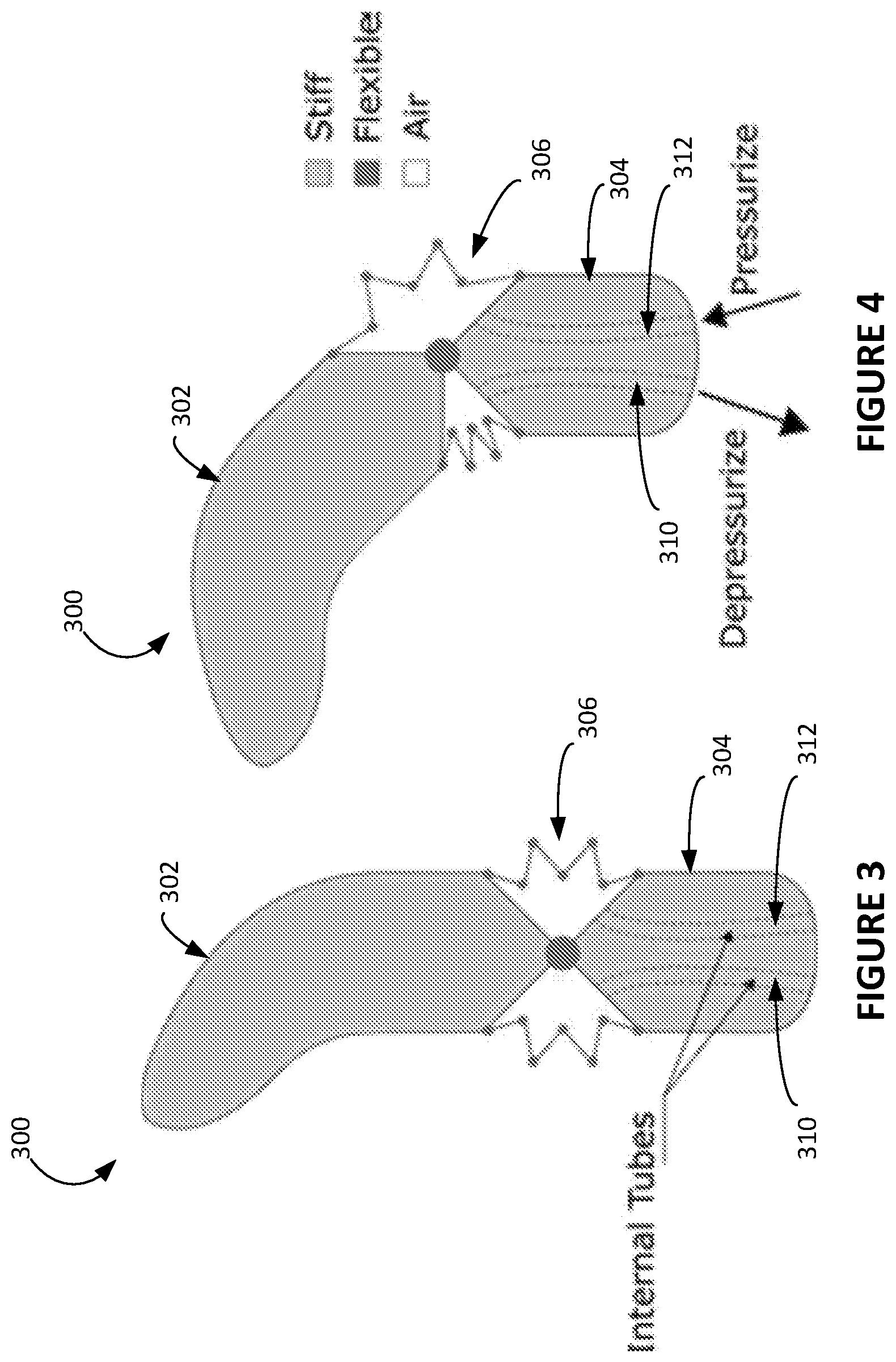Patent US11780100 Figure 2 – Four-dimensional-printed pneumatically actuated flexible robotic joints
