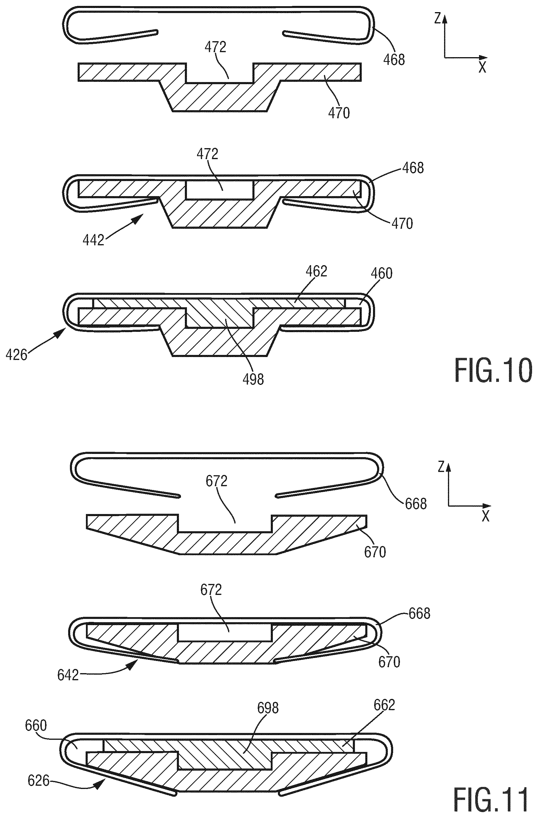 Patent US11780104 Figure 7 – Blade set for a hair cutting appliance arranged to be moved through hair in a moving direction to cut hair