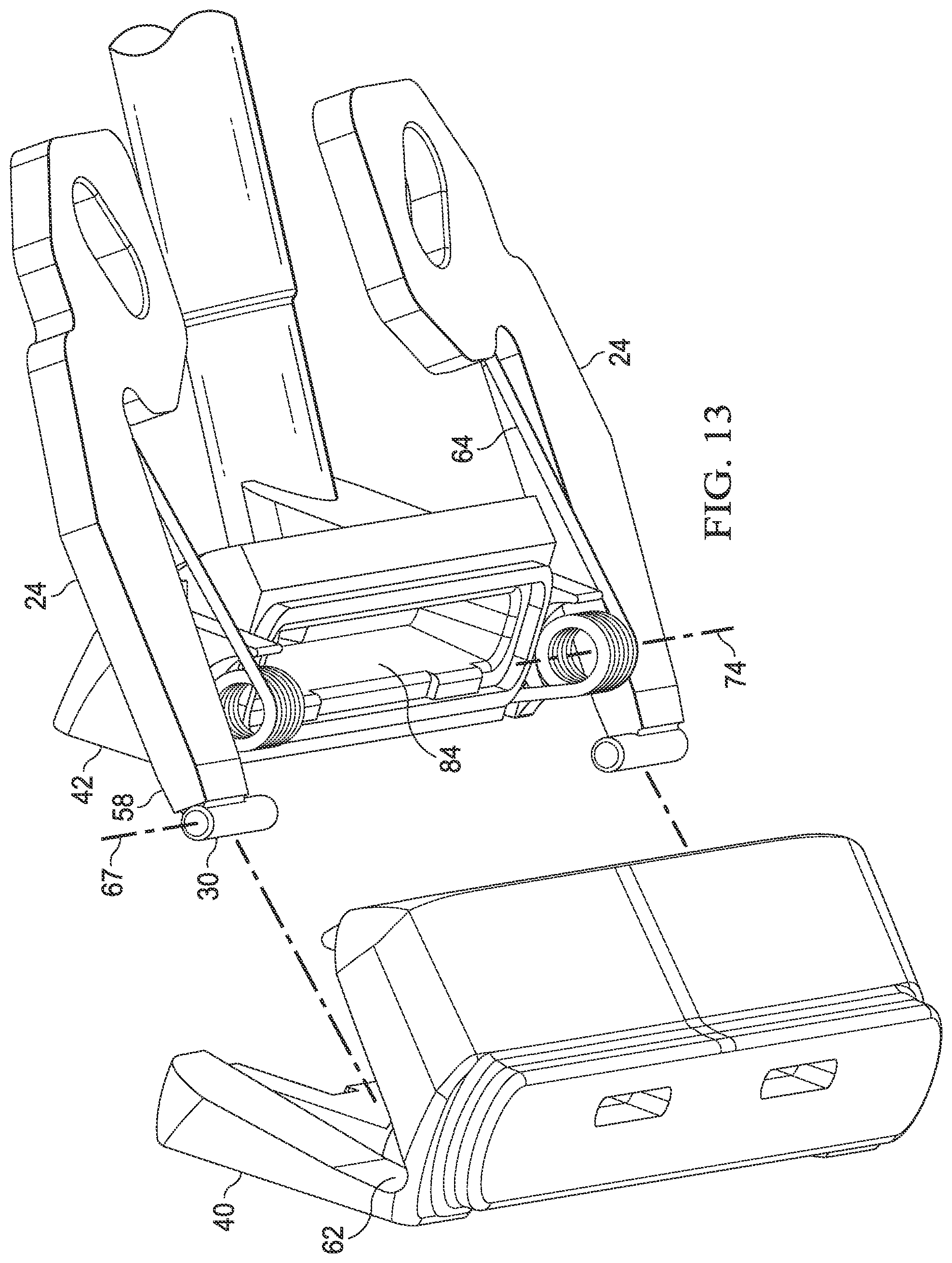 Patent US11780105 Figure 12 – Razor handle with a pivoting portion