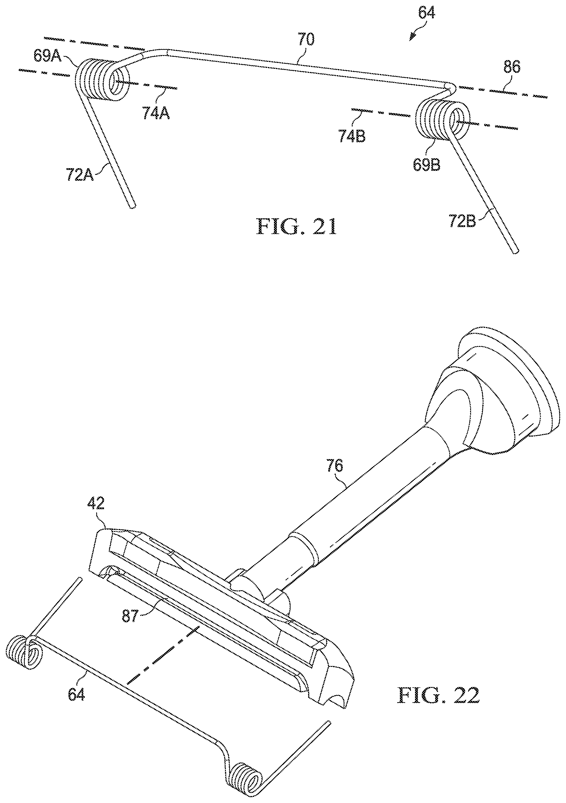 Patent US11780105 Figure 19 – Razor handle with a pivoting portion