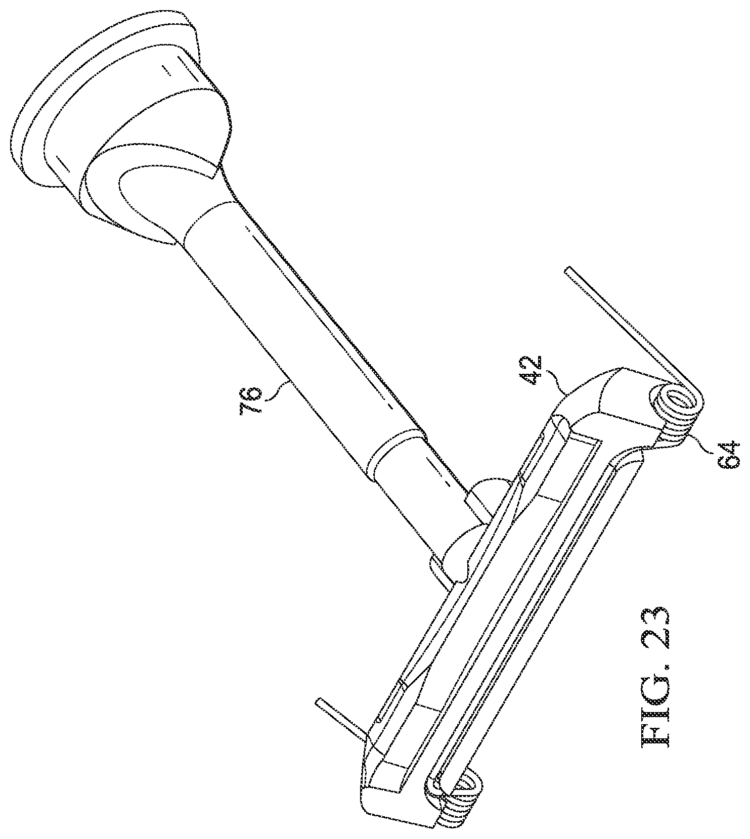 Patent US11780105 Figure 20 – Razor handle with a pivoting portion