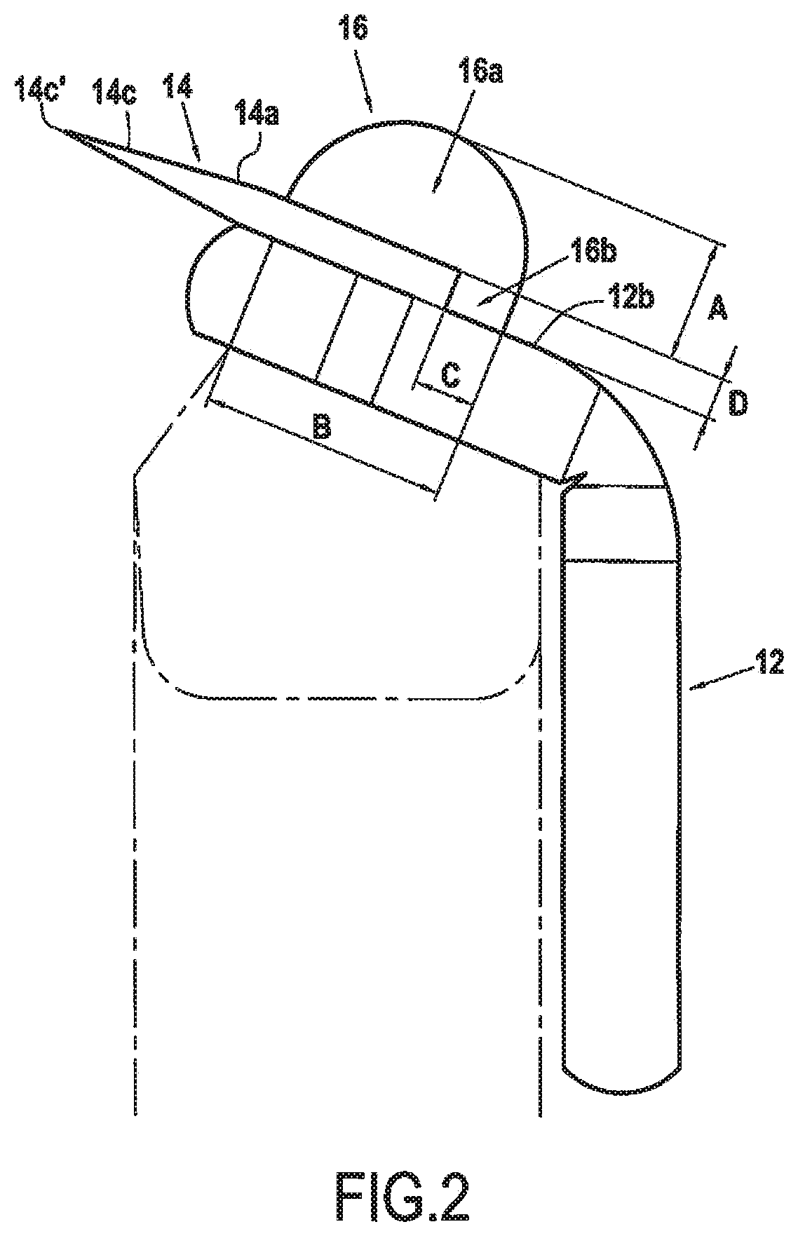 Patent US11780106 Figure 2 – Blade assembly with lubricating elements