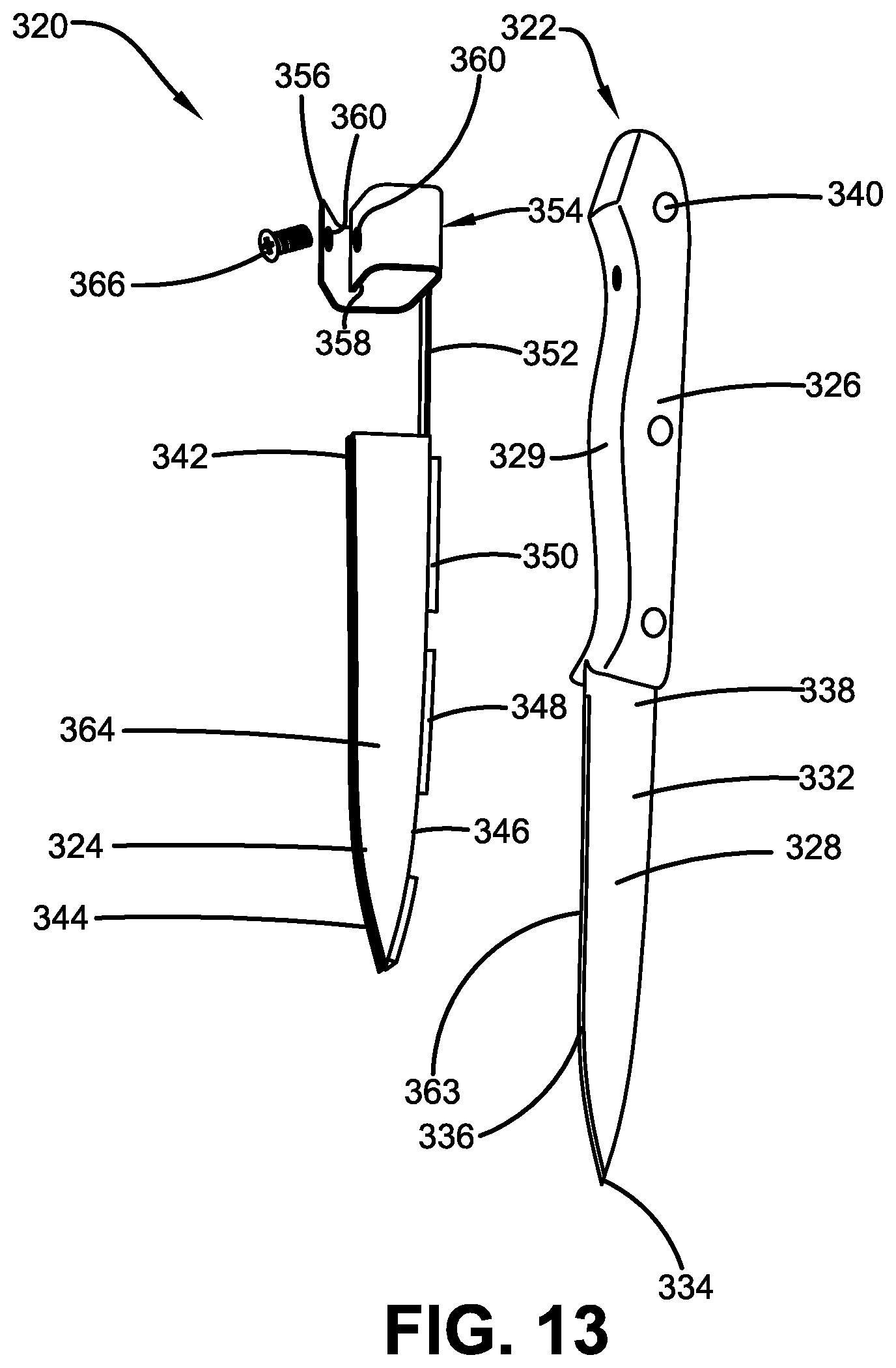 Patent US11780107 Figure 12 – Movable knife blade cover