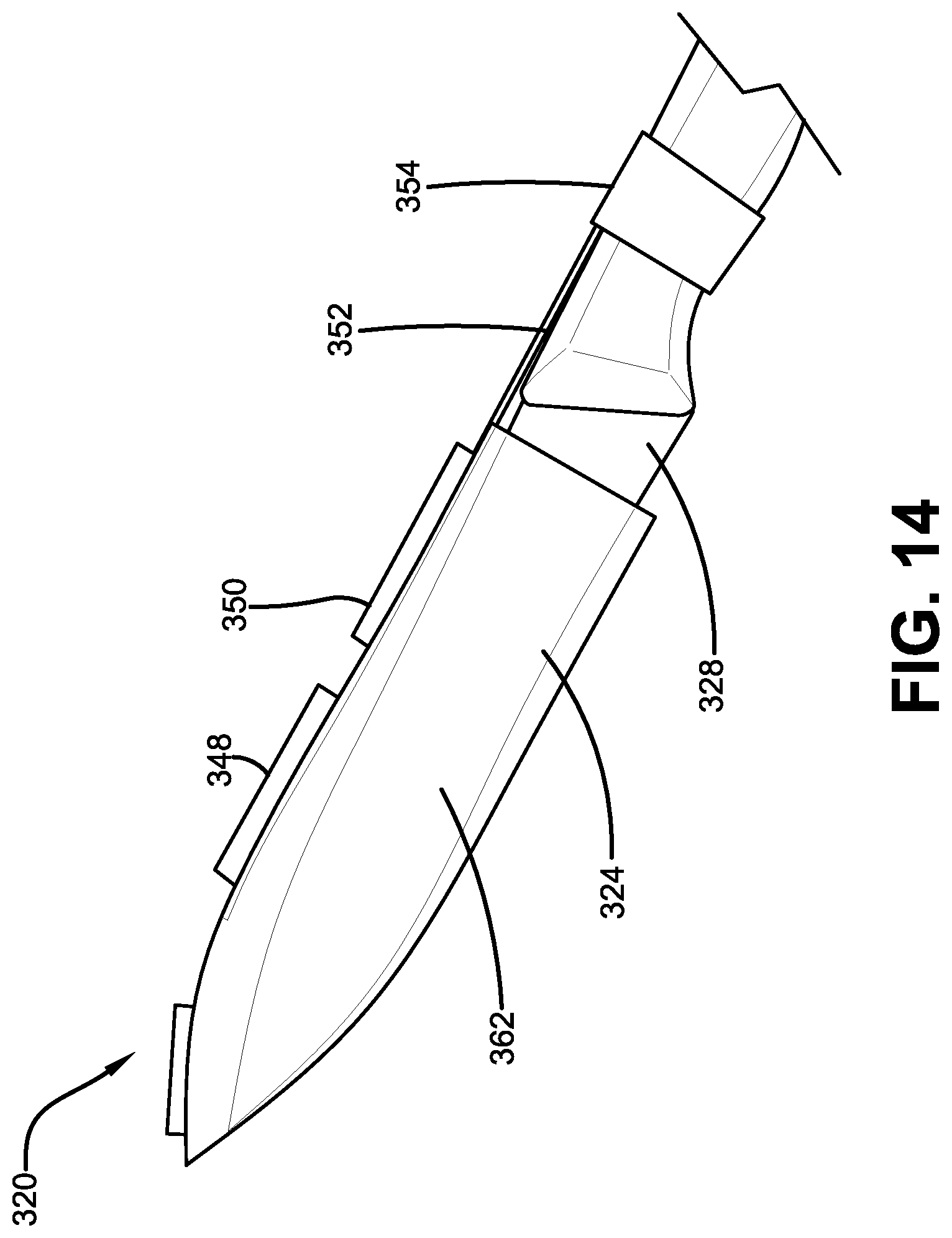 Patent US11780107 Figure 13 – Movable knife blade cover
