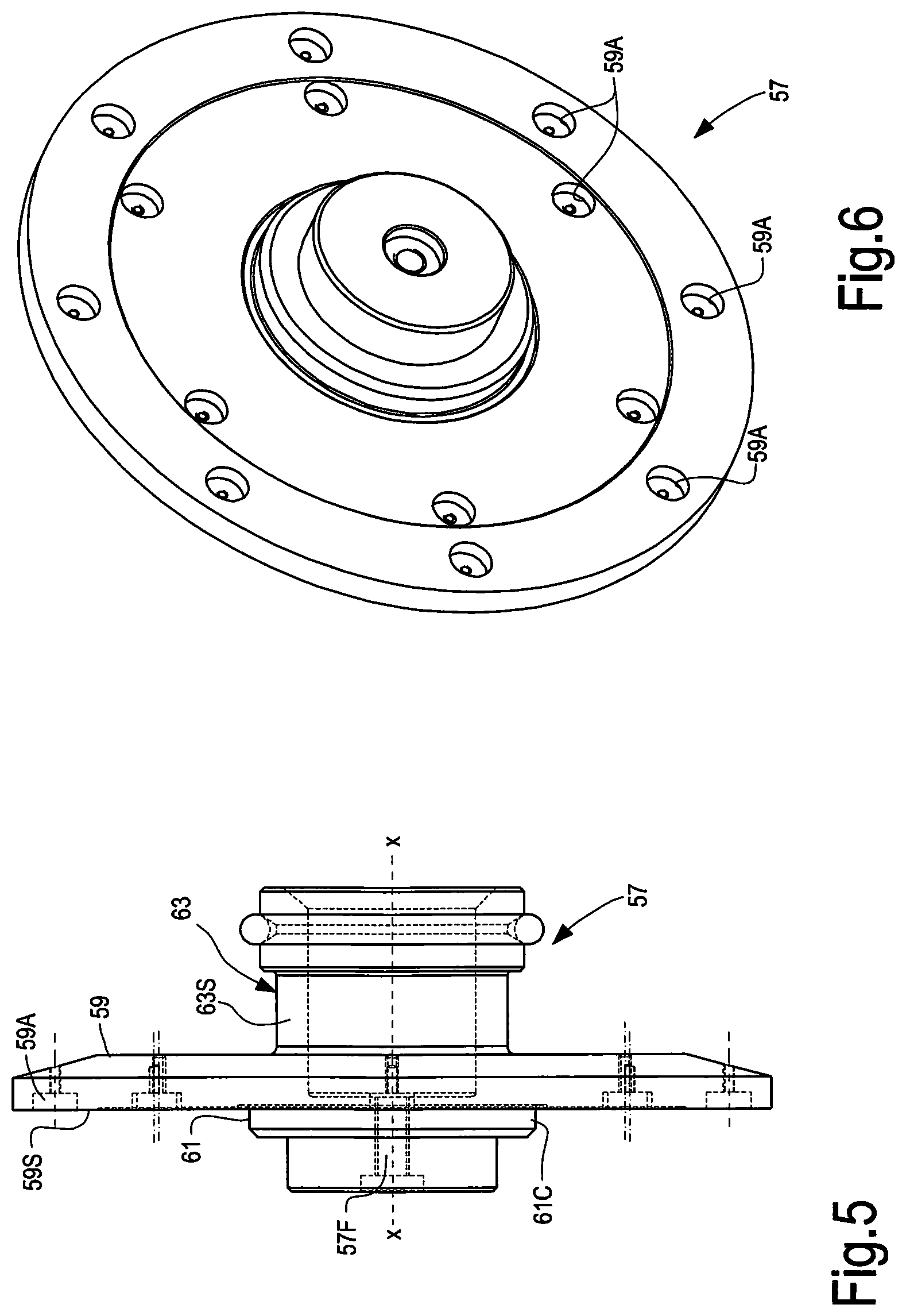 Patent US11780109 Figure 5 – Method and machine for cutting logs of wound web material