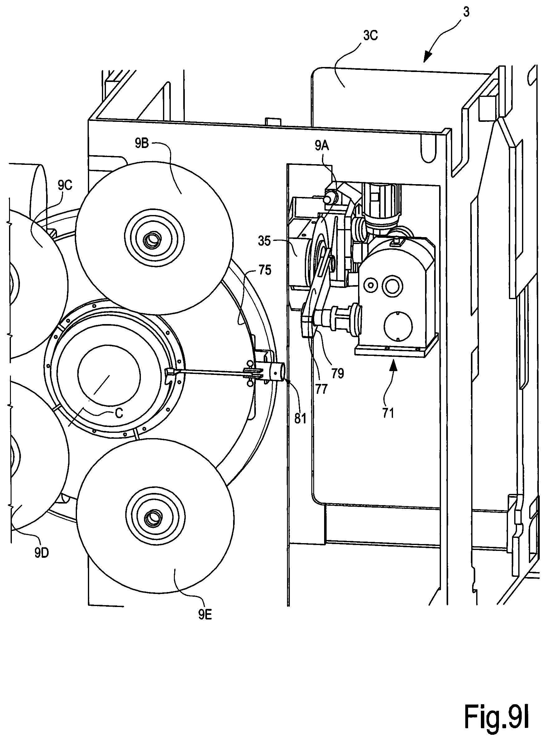 Patent US11780109 Figure 15 – Method and machine for cutting logs of wound web material