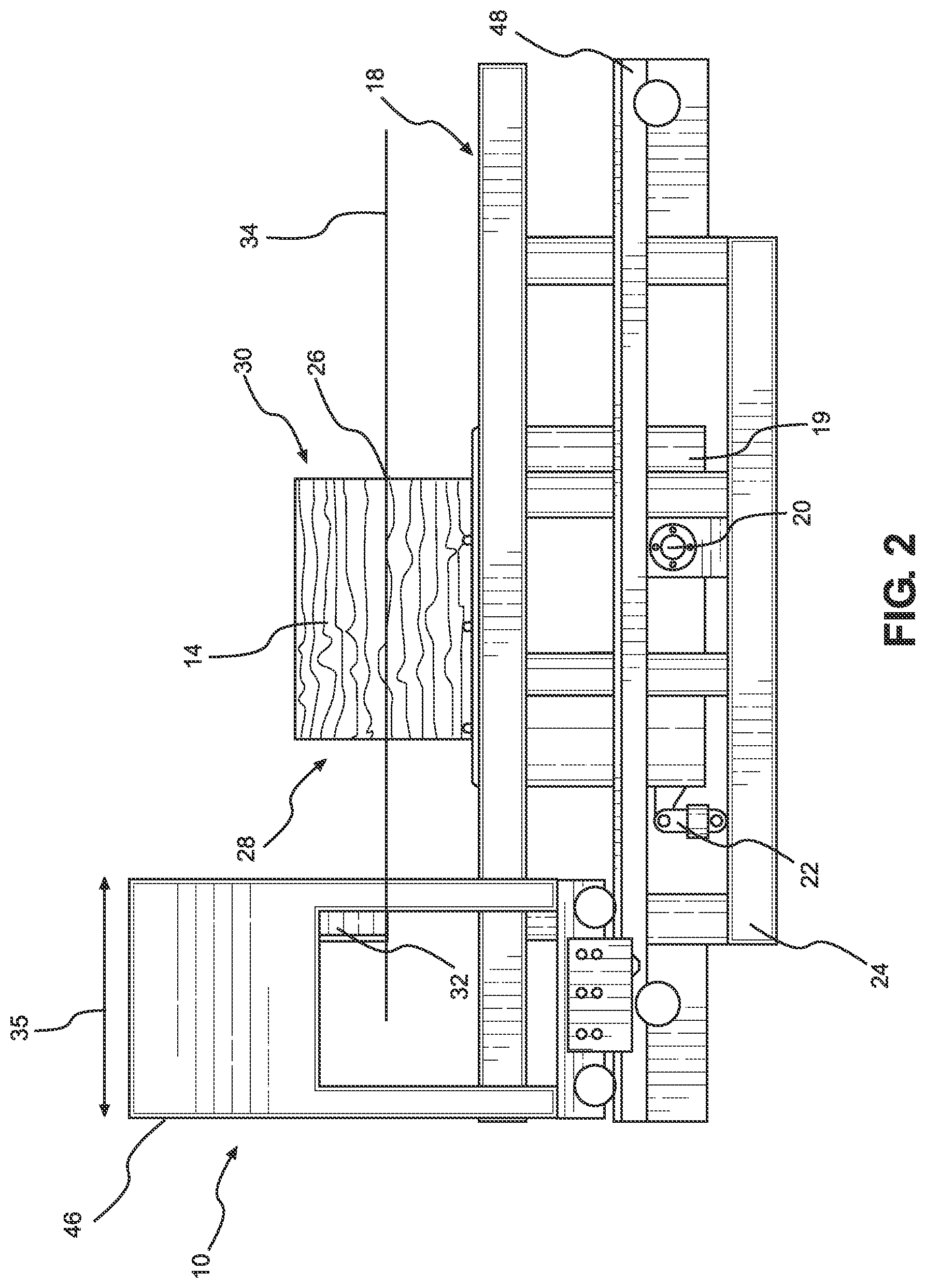 Patent US11780110 Figure 2 – Sawmill