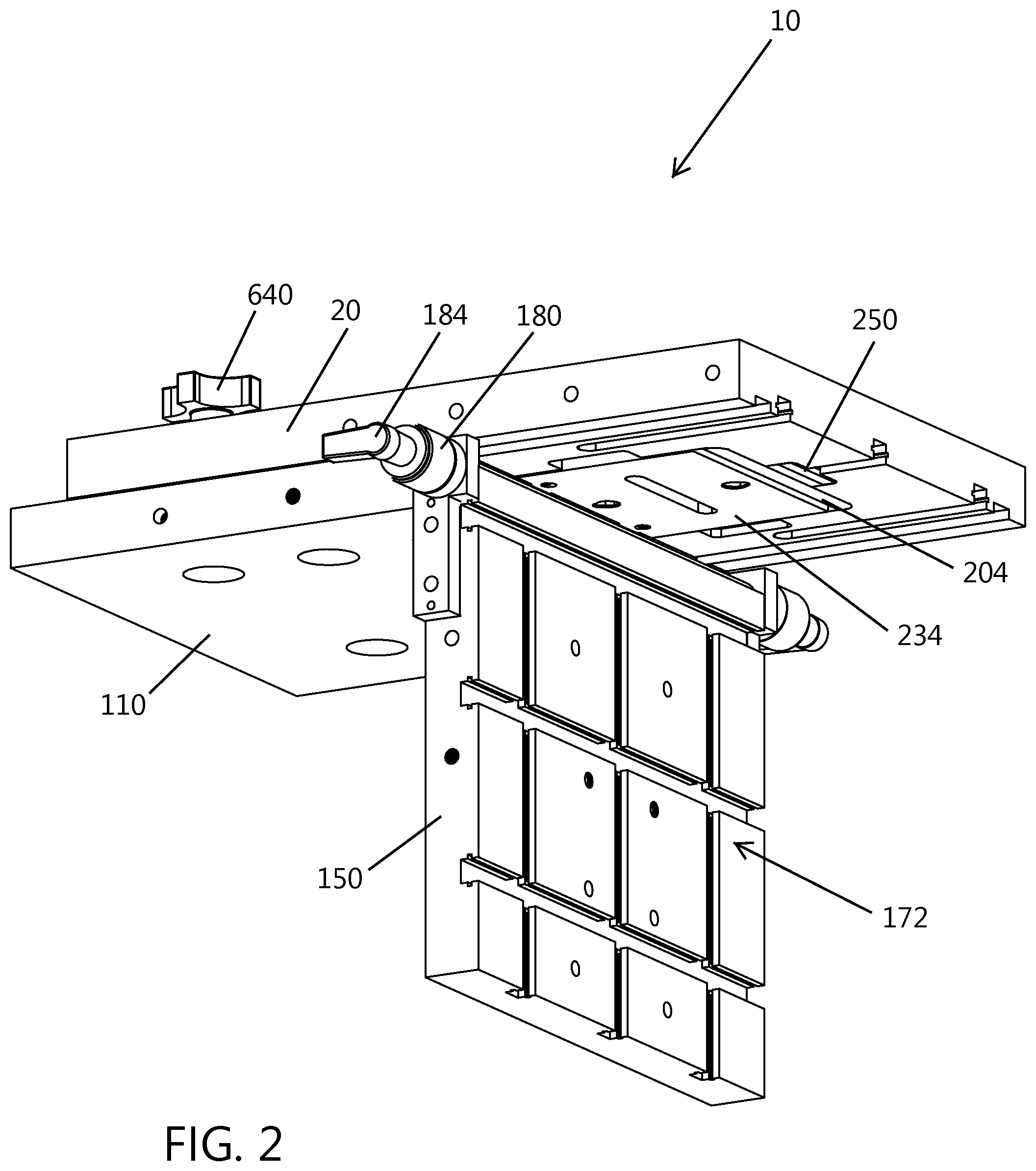 Patent US11780111 Figure 2 – Tool and system for forming multiple woodworking joints