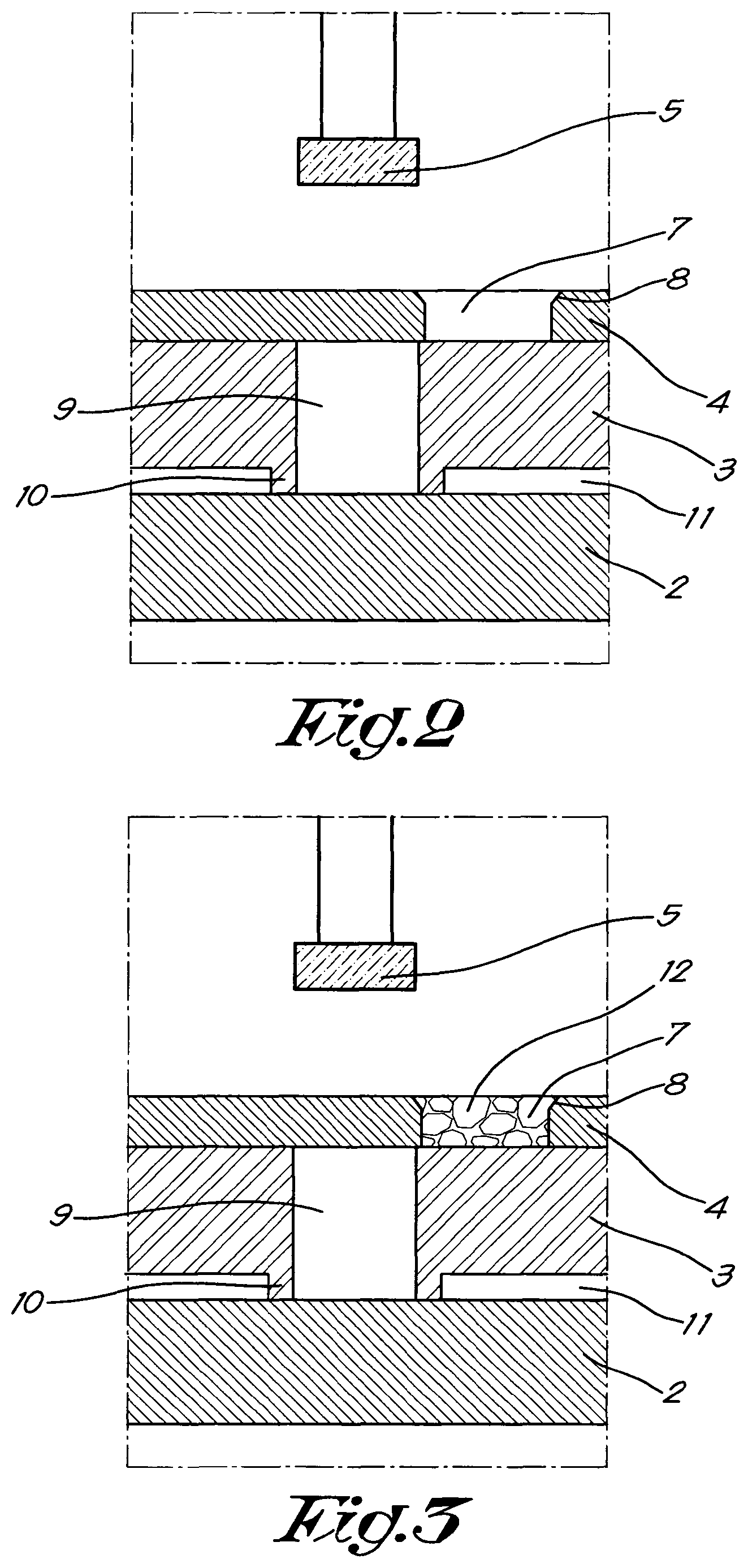 Patent US11780114 Figure 2 – Device for pressing a non-hardened concrete composition and method for the manufacture of concrete articles