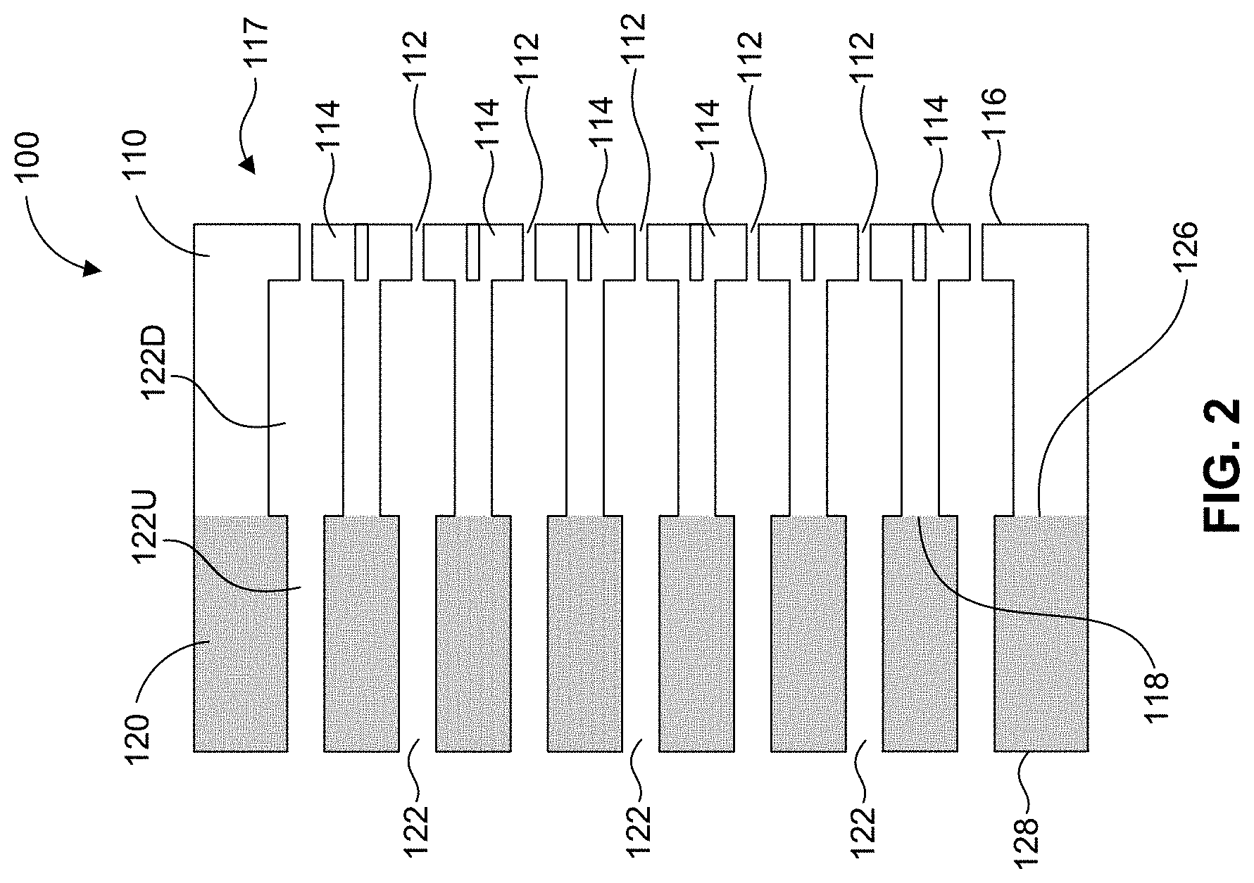 Patent US11780115 Figure 2 – Multi-piece layered honeycomb extrusion dies and methods of making same
