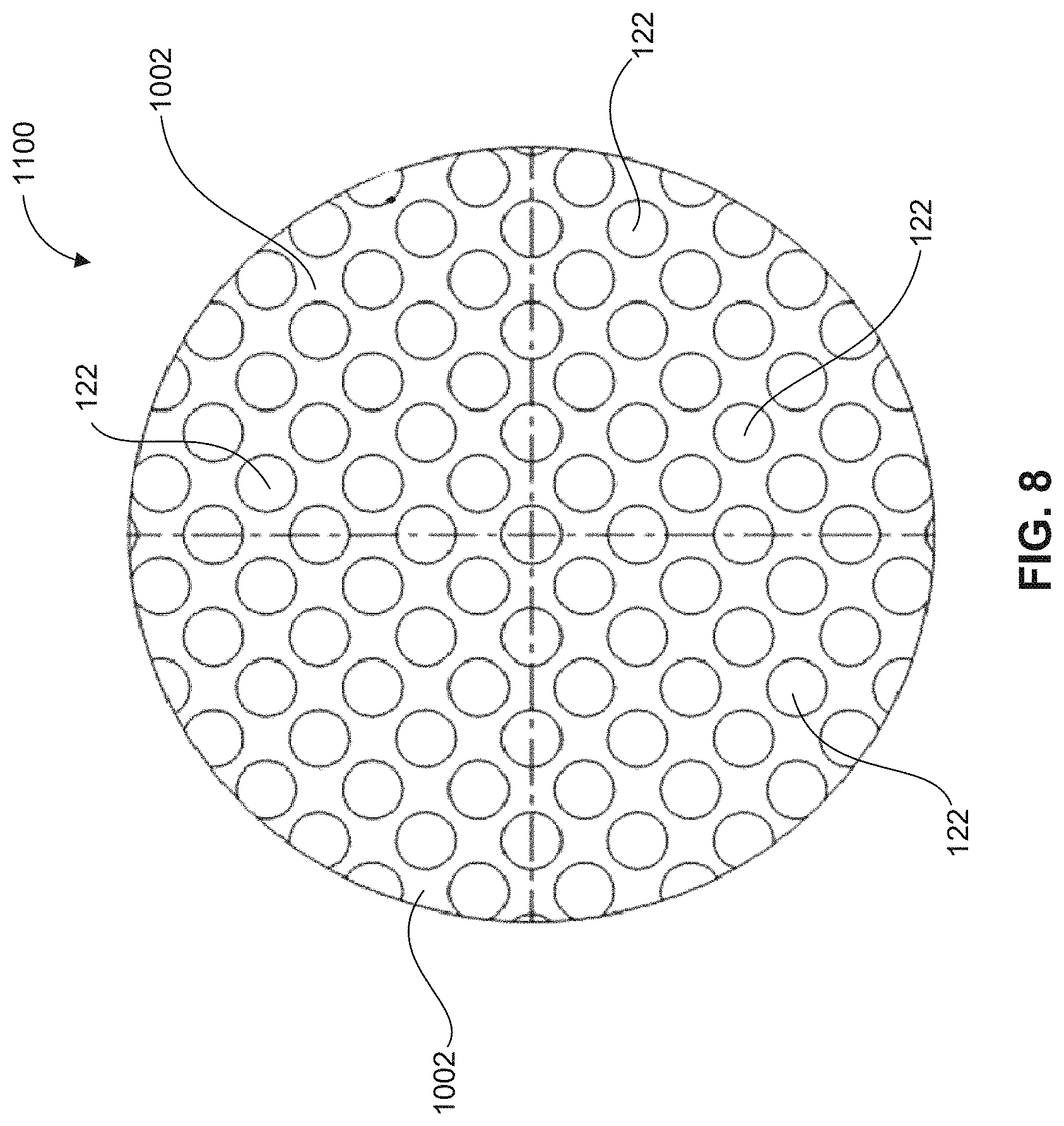 Patent US11780115 Figure 8 – Multi-piece layered honeycomb extrusion dies and methods of making same