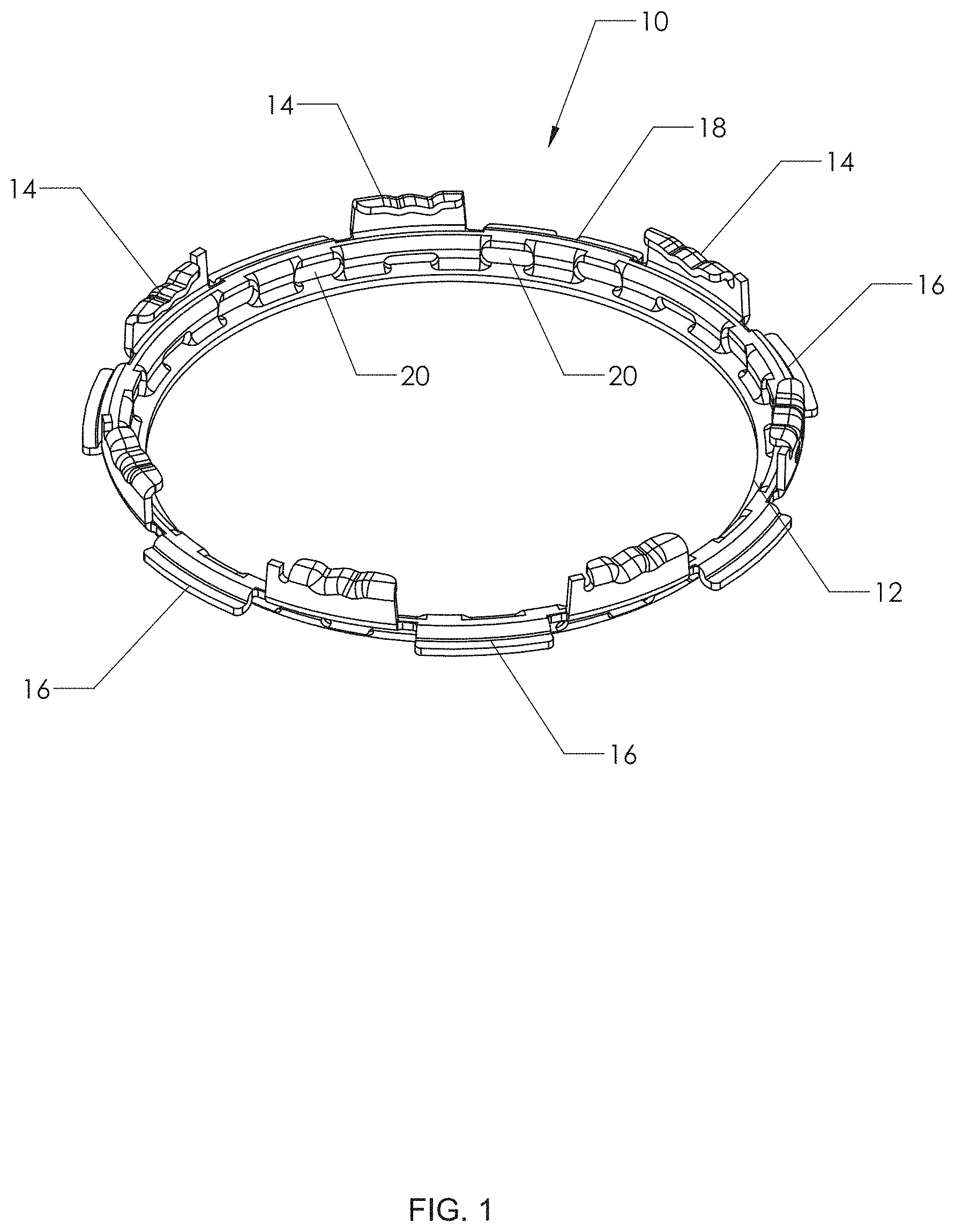 Patent US11780121 Figure 1 – Method and fixture for molding a tank with an embedded ring