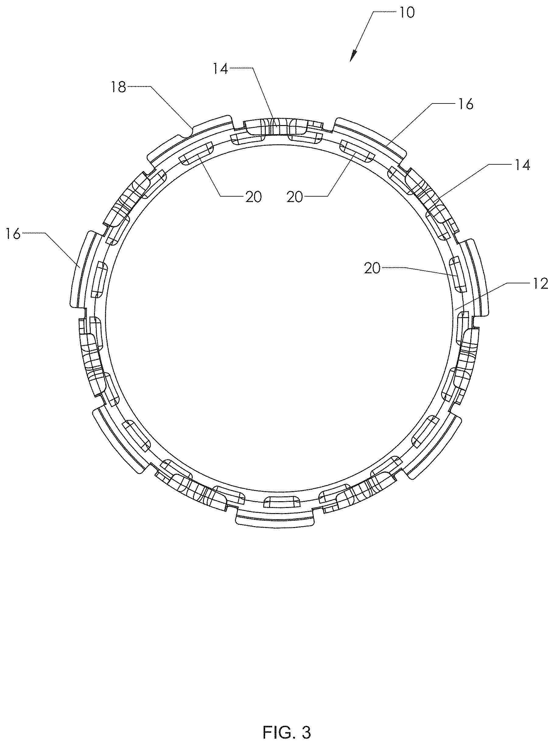 Patent US11780121 Figure 3 – Method and fixture for molding a tank with an embedded ring